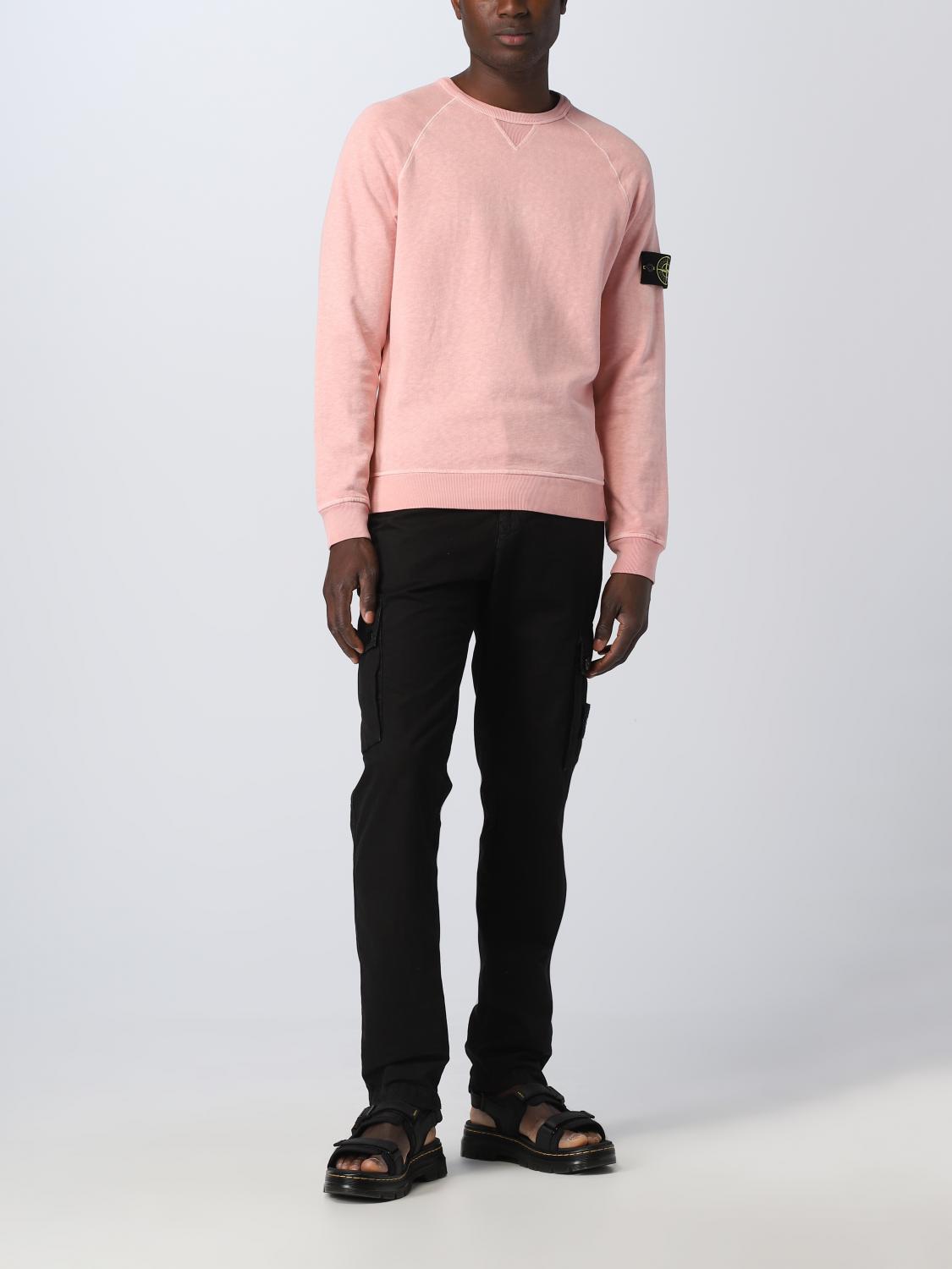 STONE ISLAND 스웨트셔츠: 스웨트셔츠 남성 Stone Island, 핑크 - Img 2