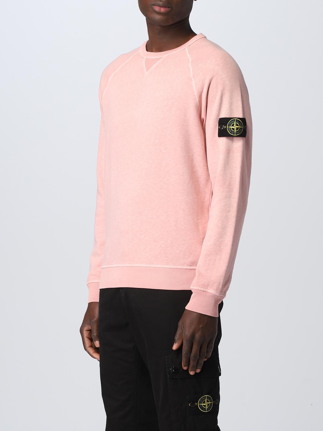 STONE ISLAND 스웨트셔츠: 스웨트셔츠 남성 Stone Island, 핑크 - Img 4