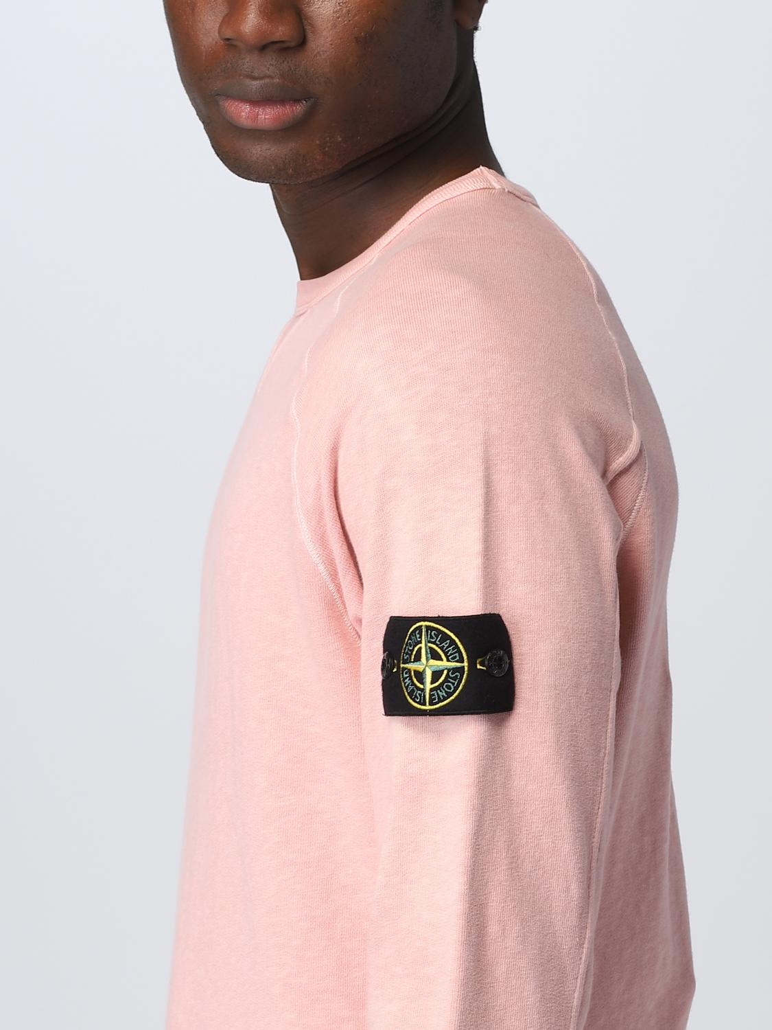 STONE ISLAND 스웨트셔츠: 스웨트셔츠 남성 Stone Island, 핑크 - Img 5