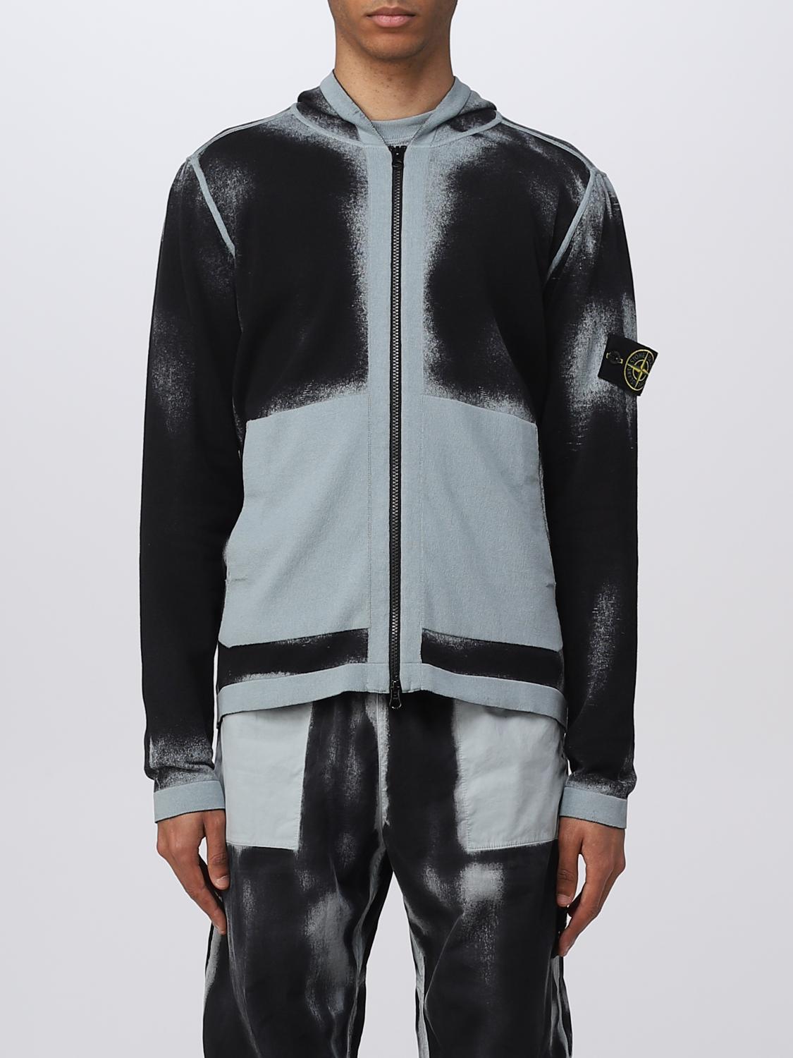 STONE ISLAND STRICKJACKE: Pullover herren Stone Island, Hellblau - Img 1