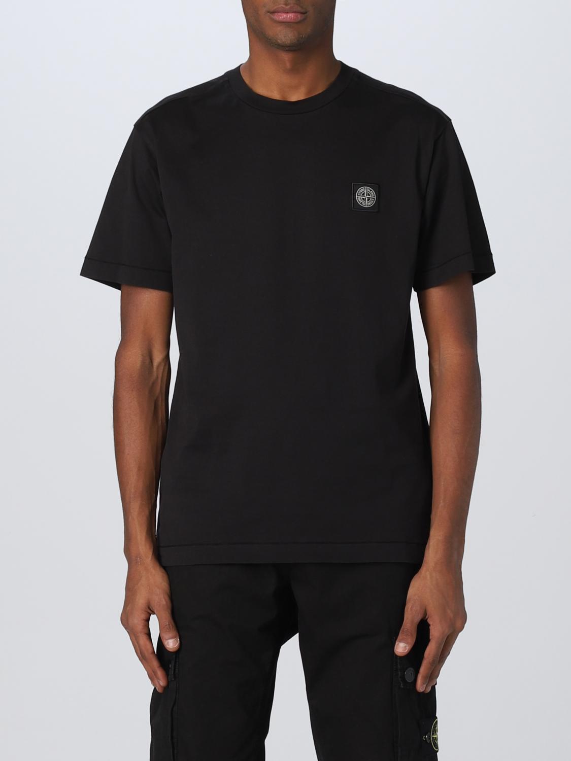 STONE ISLAND CAMISETA: Camiseta hombre Stone Island, Negro - Img 1