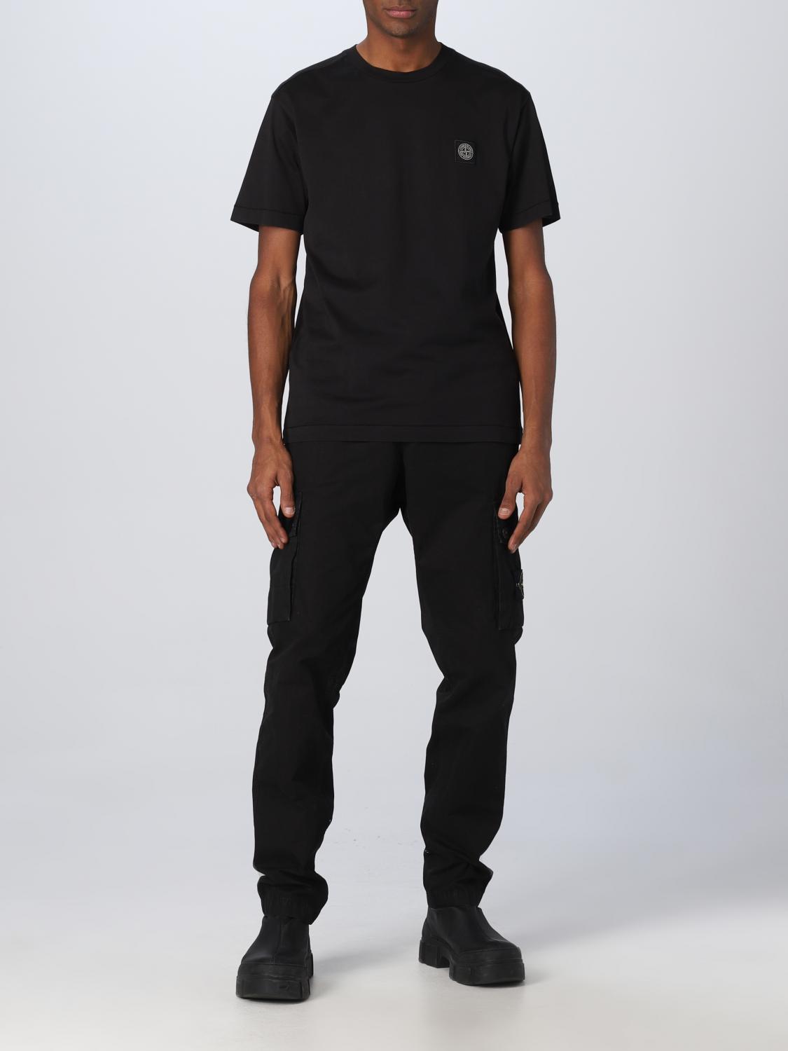 STONE ISLAND CAMISETA: Camiseta hombre Stone Island, Negro - Img 2