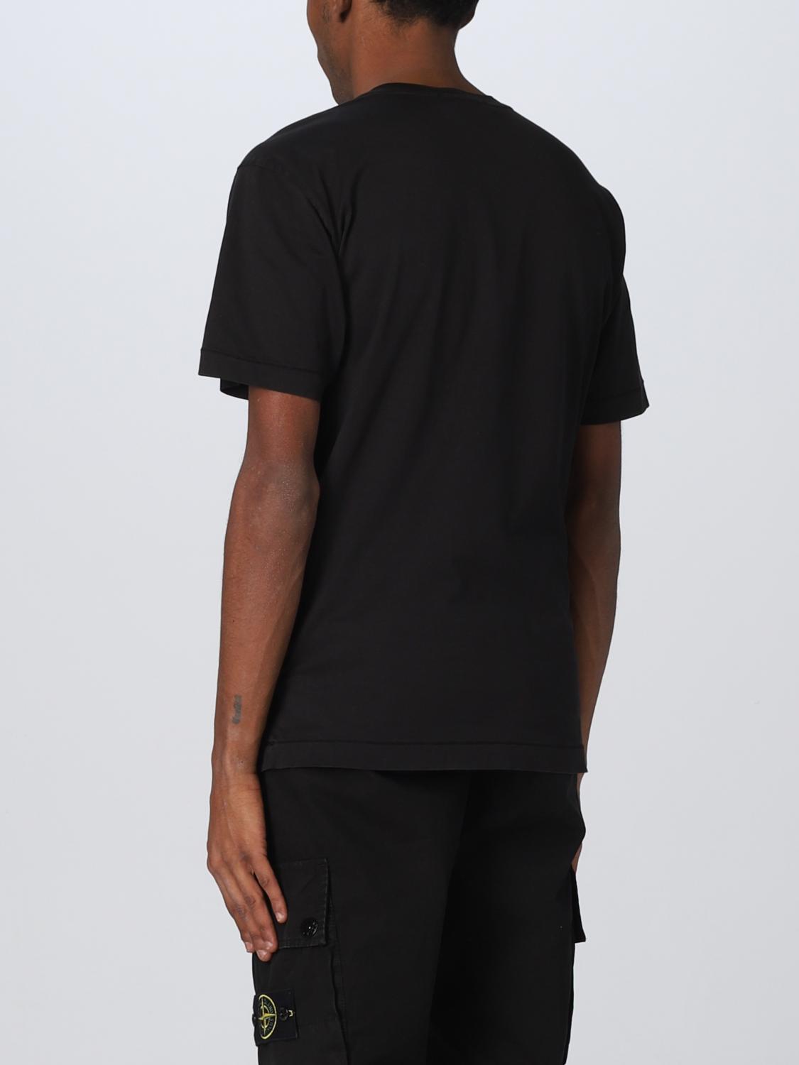 STONE ISLAND CAMISETA: Camiseta hombre Stone Island, Negro - Img 3