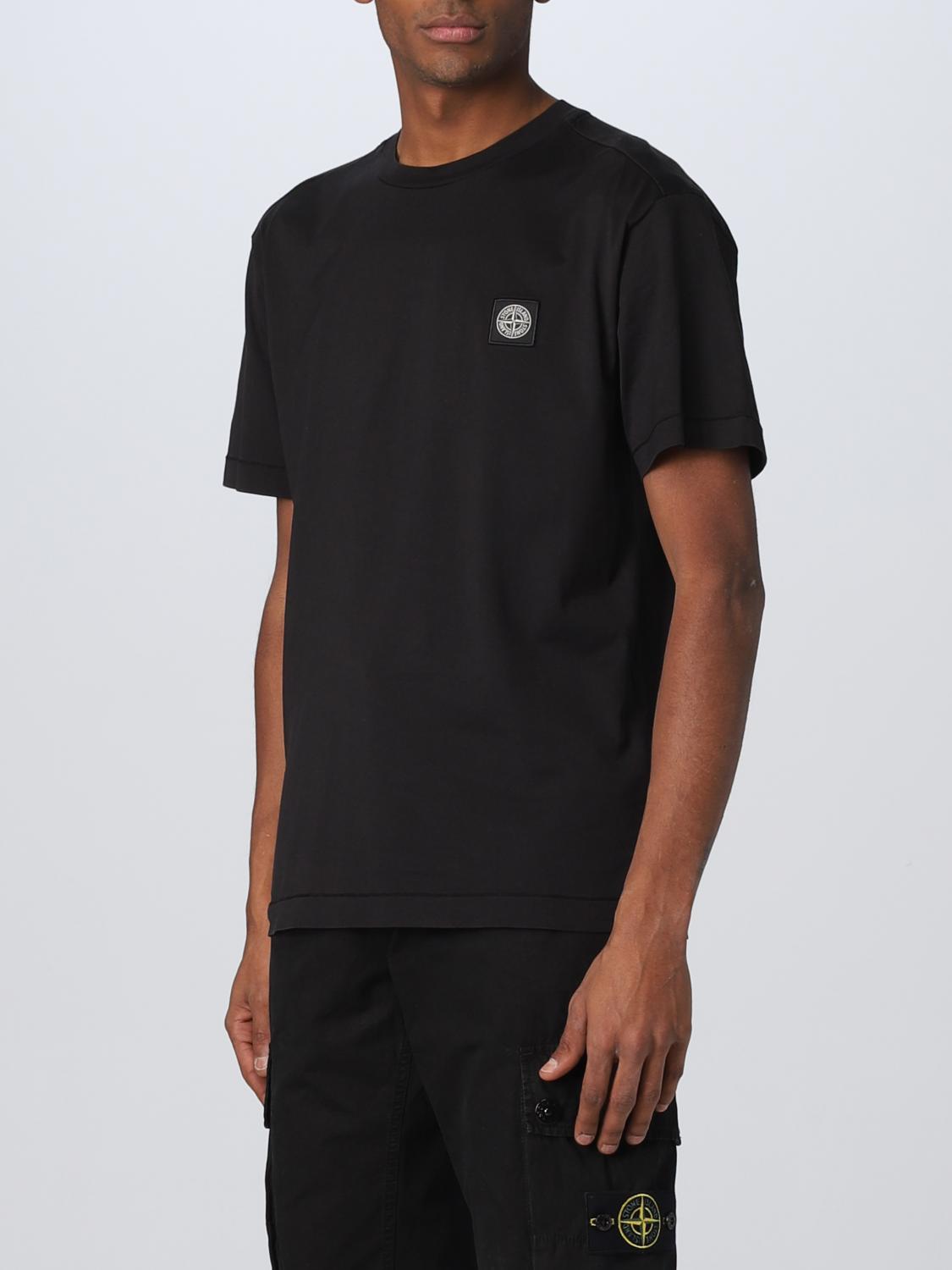 STONE ISLAND CAMISETA: Camiseta hombre Stone Island, Negro - Img 4