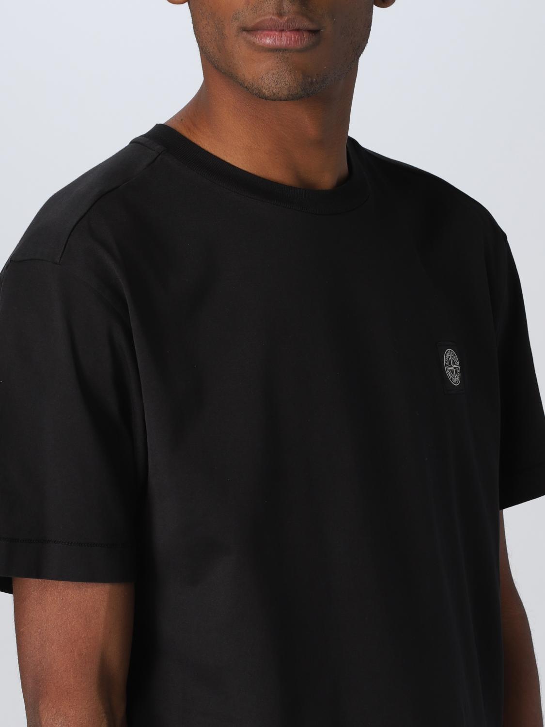 STONE ISLAND CAMISETA: Camiseta hombre Stone Island, Negro - Img 5