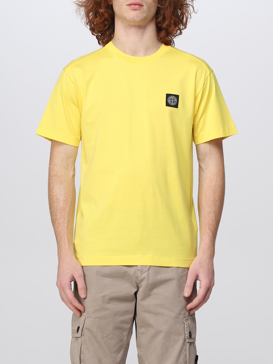 STONE ISLAND CAMISETA: Camiseta hombre Stone Island, Amarillo - Img 1
