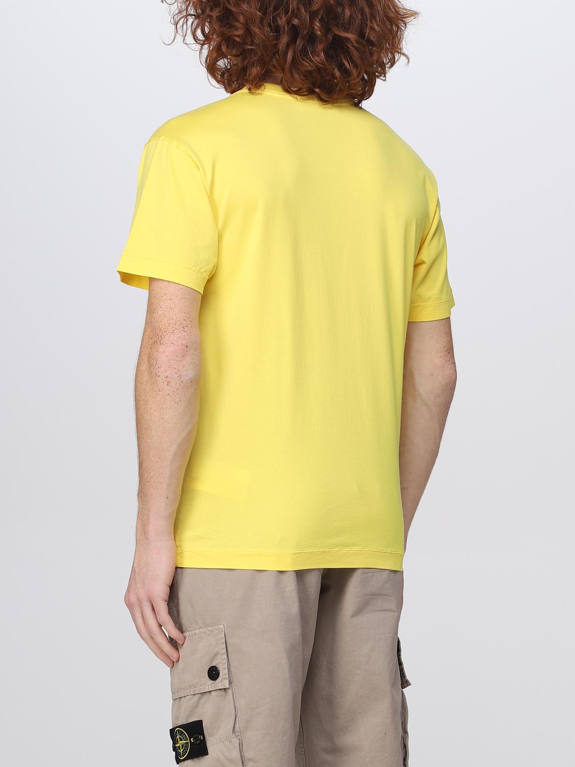STONE ISLAND CAMISETA: Camiseta hombre Stone Island, Amarillo - Img 3