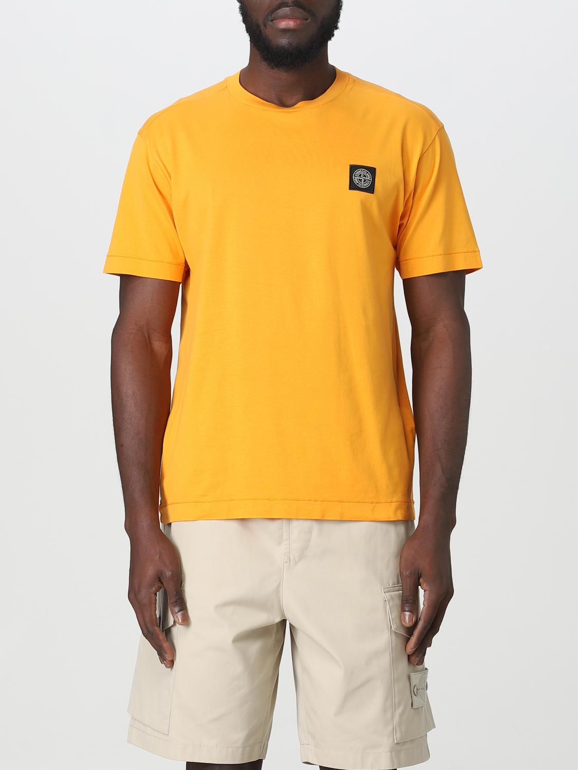 STONE ISLAND CAMISETA: Camiseta hombre Stone Island, Naranja - Img 1