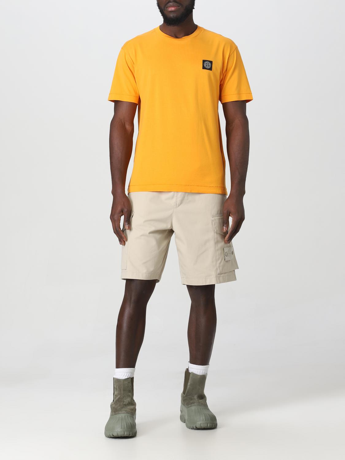 STONE ISLAND CAMISETA: Camiseta hombre Stone Island, Naranja - Img 2