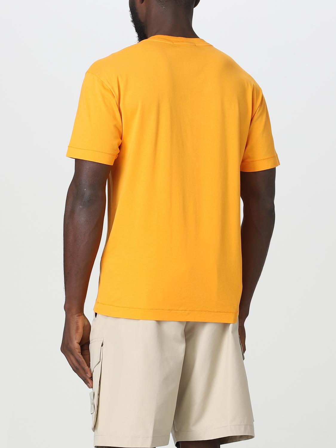 STONE ISLAND CAMISETA: Camiseta hombre Stone Island, Naranja - Img 3