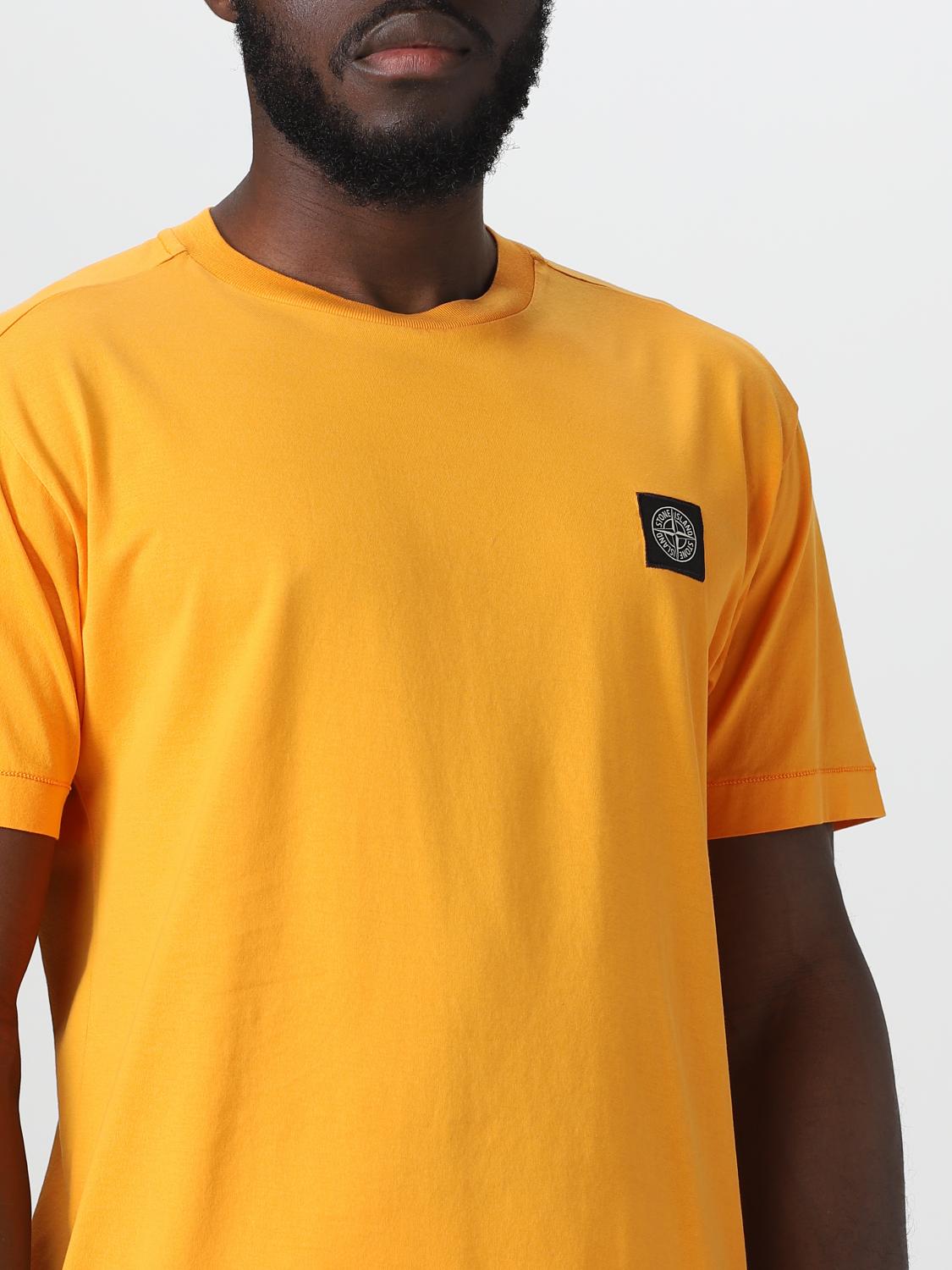 STONE ISLAND CAMISETA: Camiseta hombre Stone Island, Naranja - Img 5