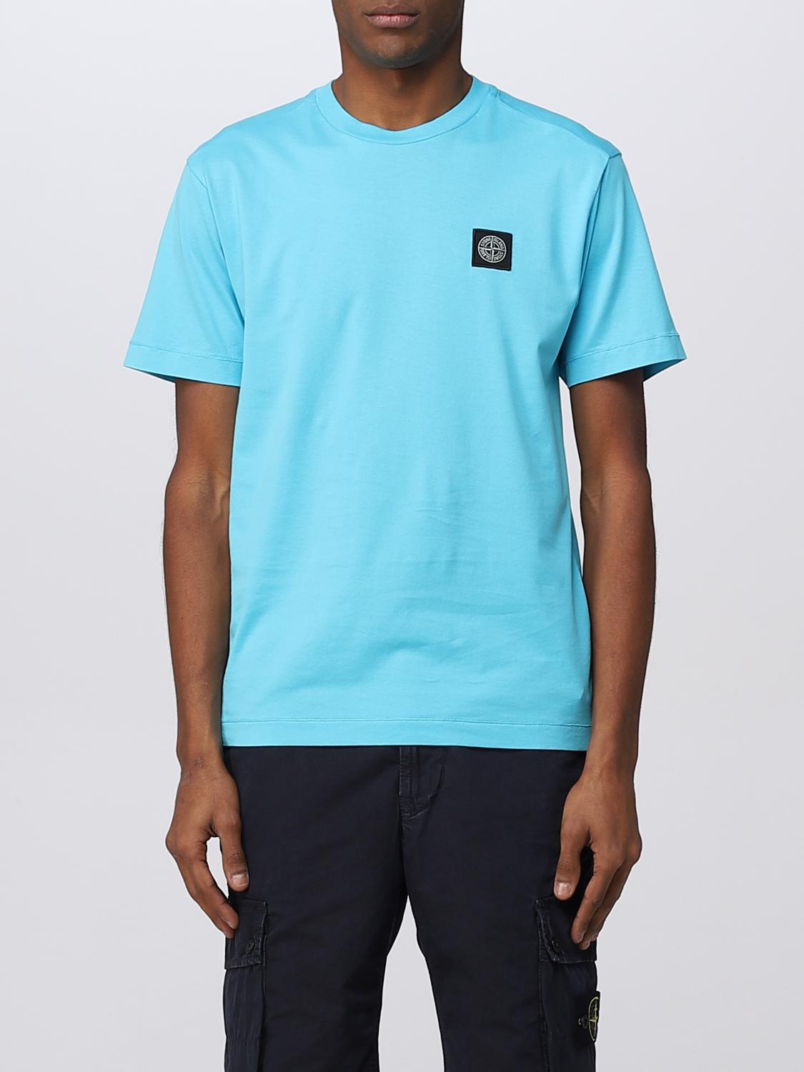 STONE ISLAND CAMISETA: Camiseta hombre Stone Island, Turquesa - Img 1