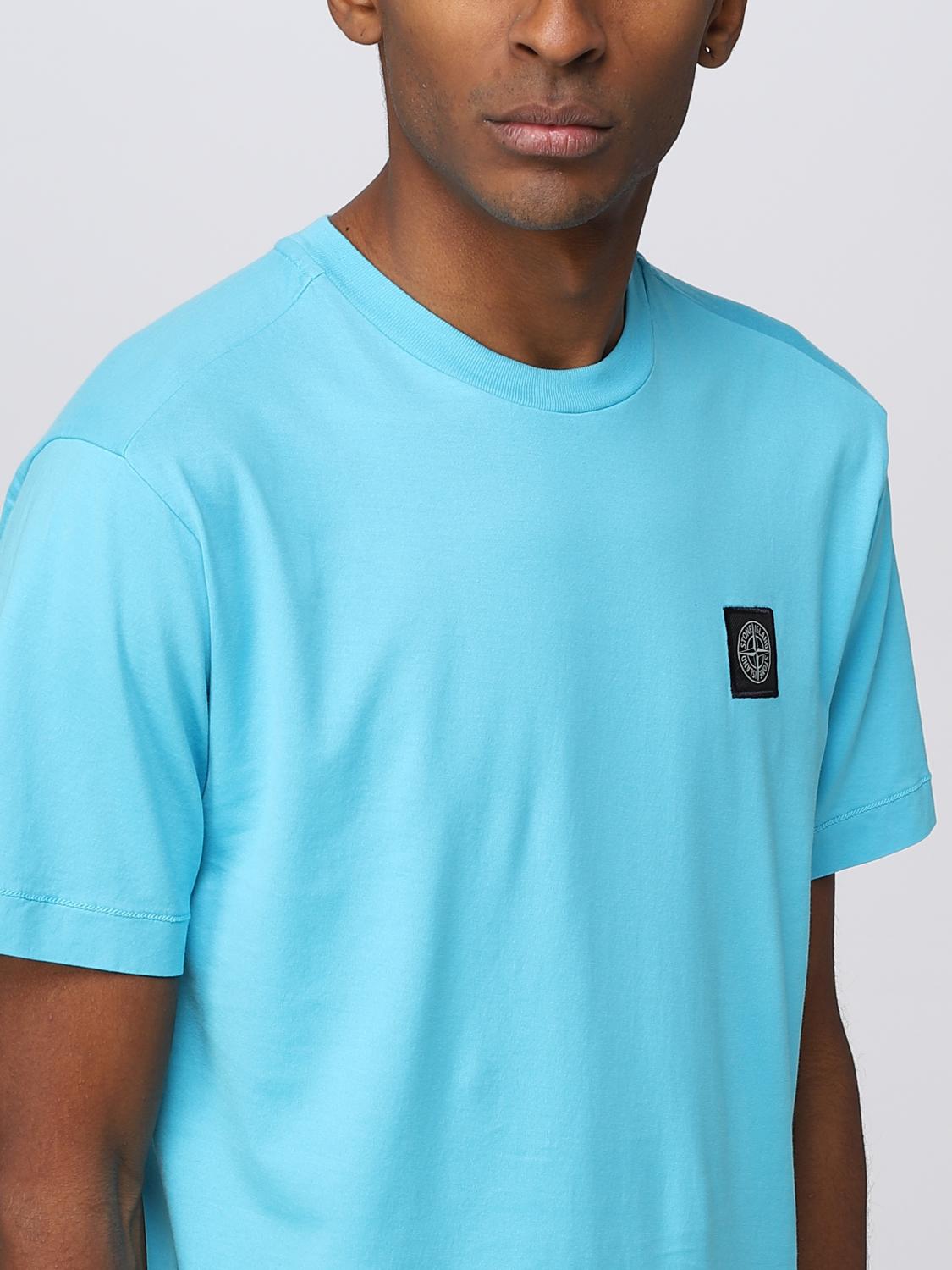 STONE ISLAND CAMISETA: Camiseta hombre Stone Island, Turquesa - Img 5