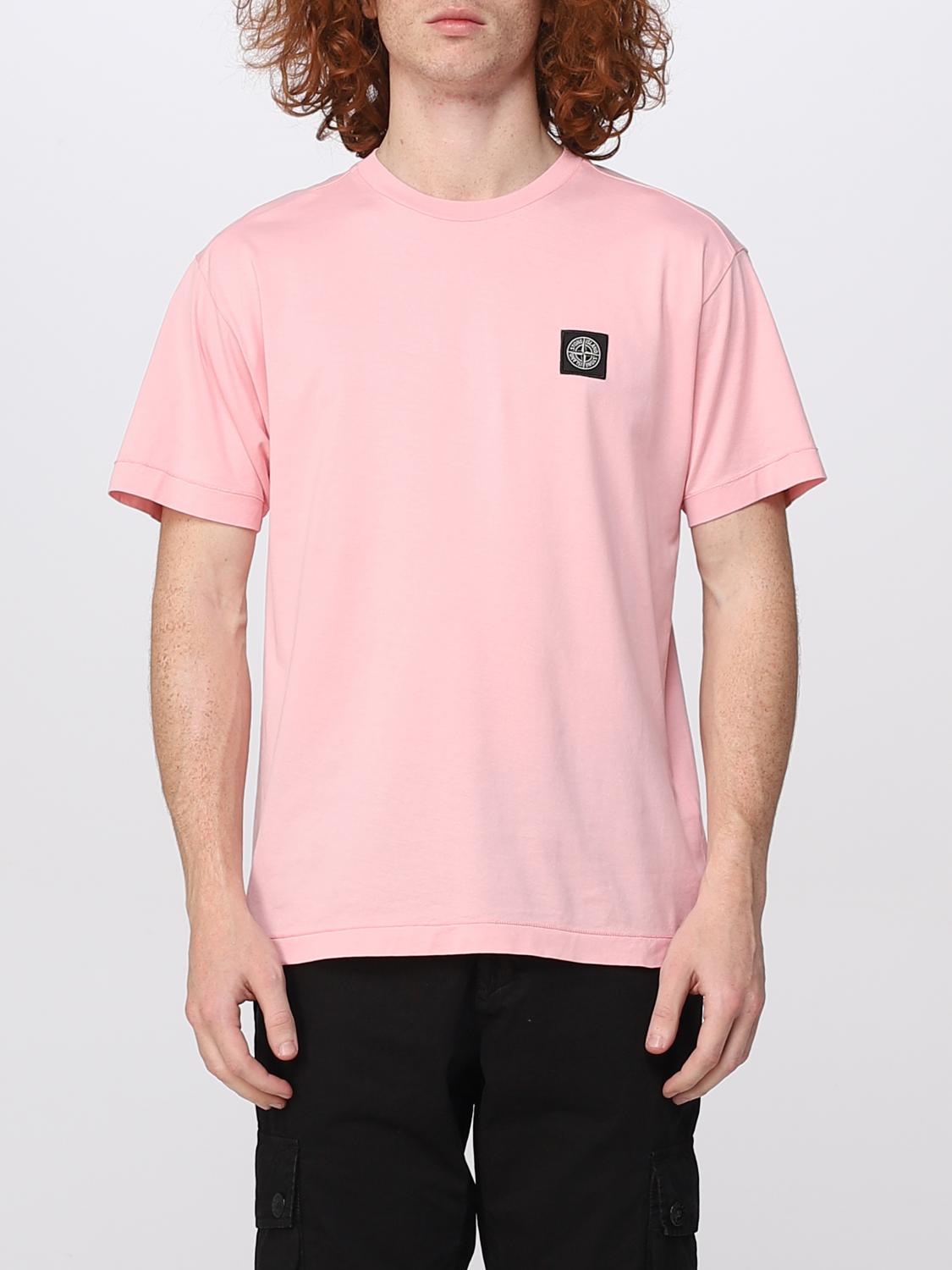 STONE ISLAND CAMISETA: Camiseta hombre Stone Island, Rosa - Img 1