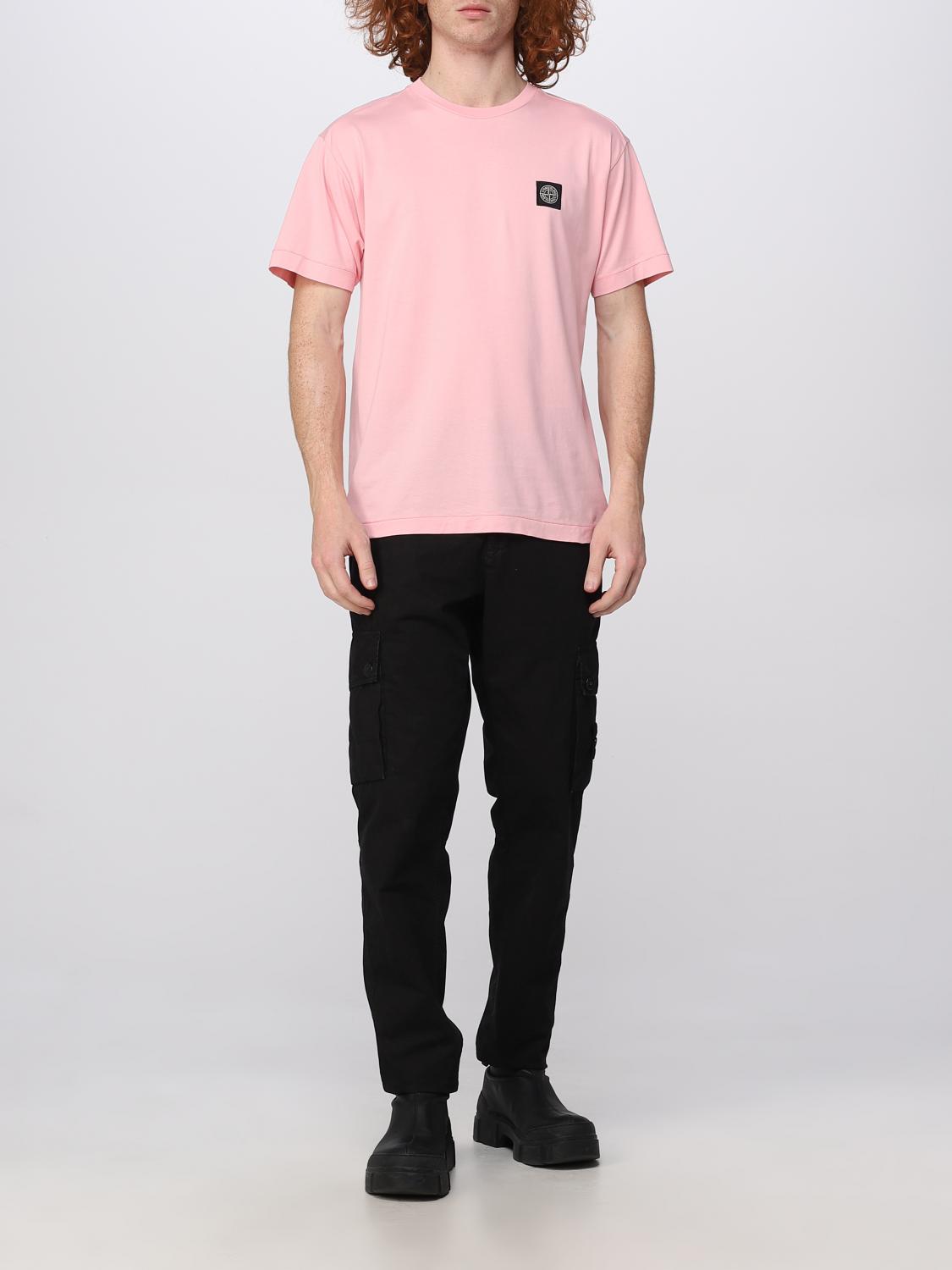 STONE ISLAND CAMISETA: Camiseta hombre Stone Island, Rosa - Img 2