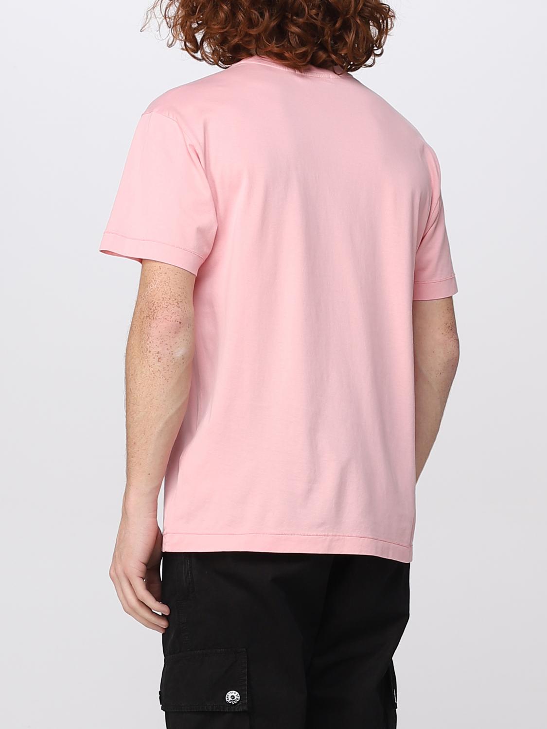 STONE ISLAND CAMISETA: Camiseta hombre Stone Island, Rosa - Img 3