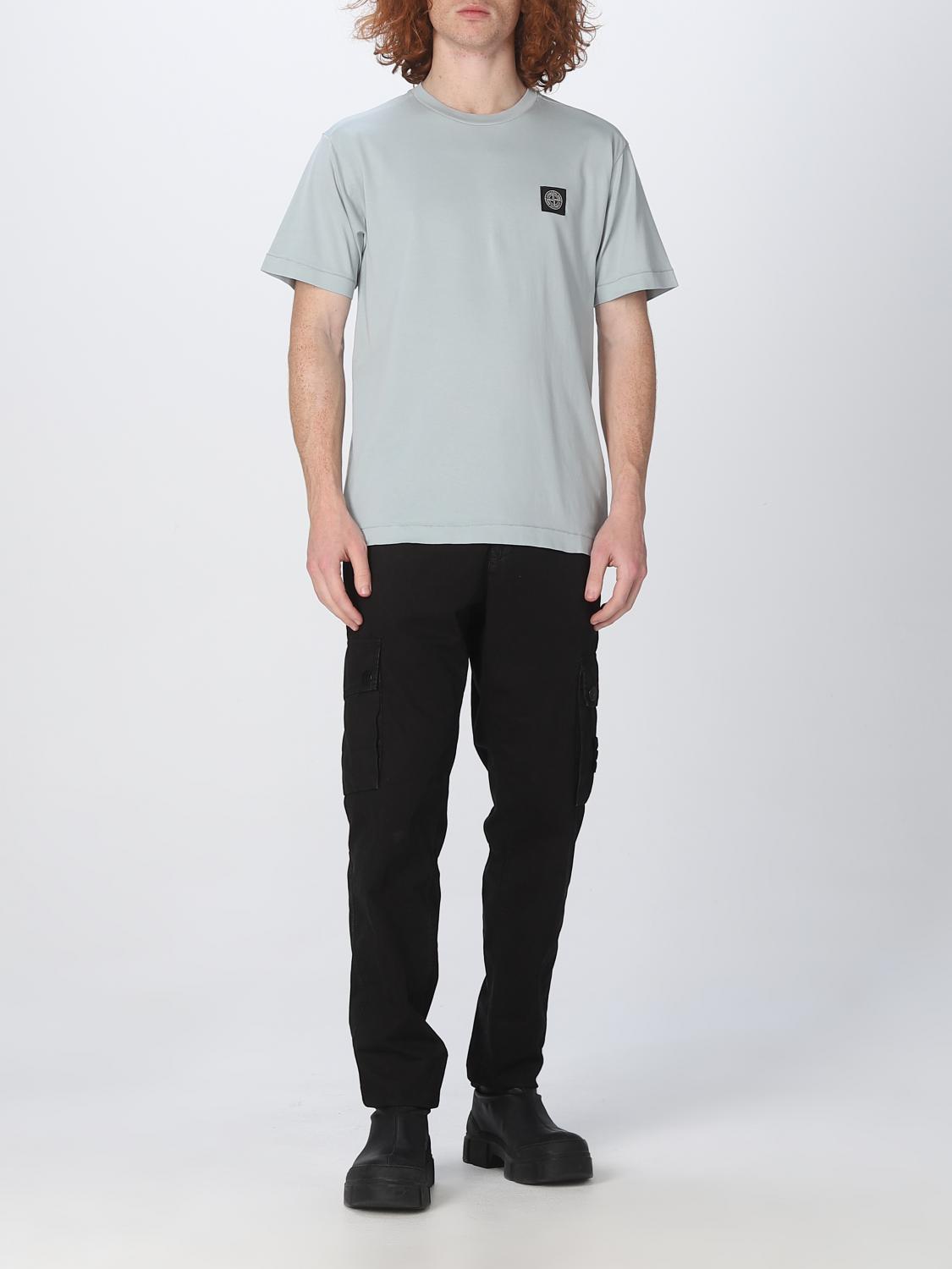 STONE ISLAND CAMISETA: Camiseta hombre Stone Island, Azul Claro - Img 2