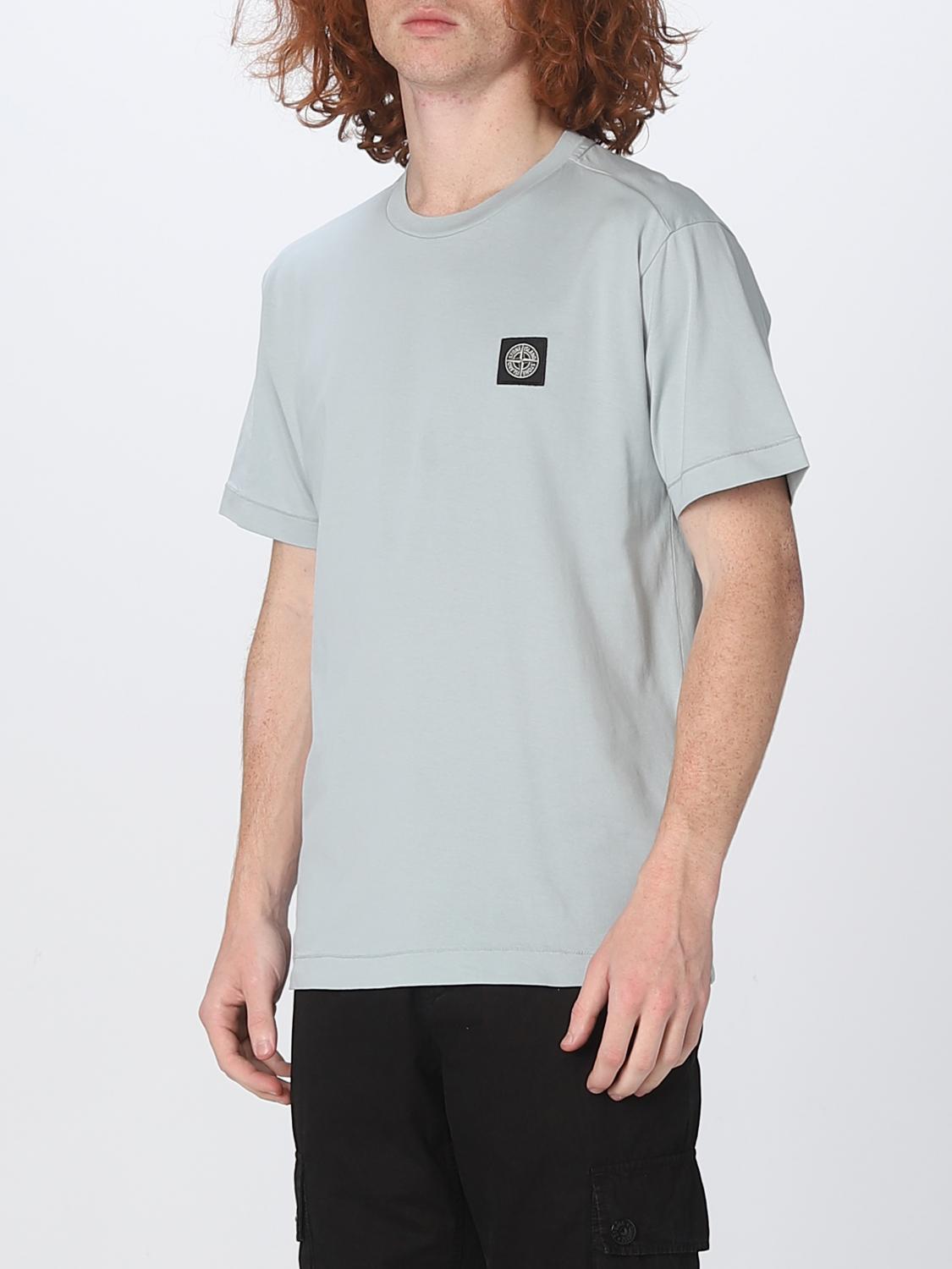 STONE ISLAND CAMISETA: Camiseta hombre Stone Island, Azul Claro - Img 4