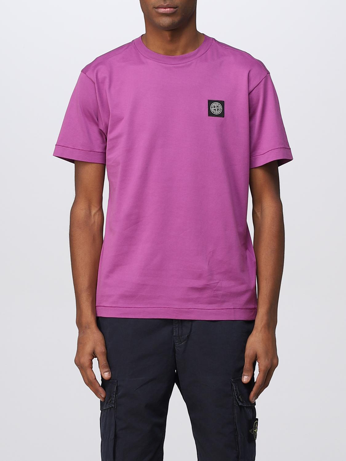 STONE ISLAND CAMISETA: Camiseta hombre Stone Island, Violeta - Img 1
