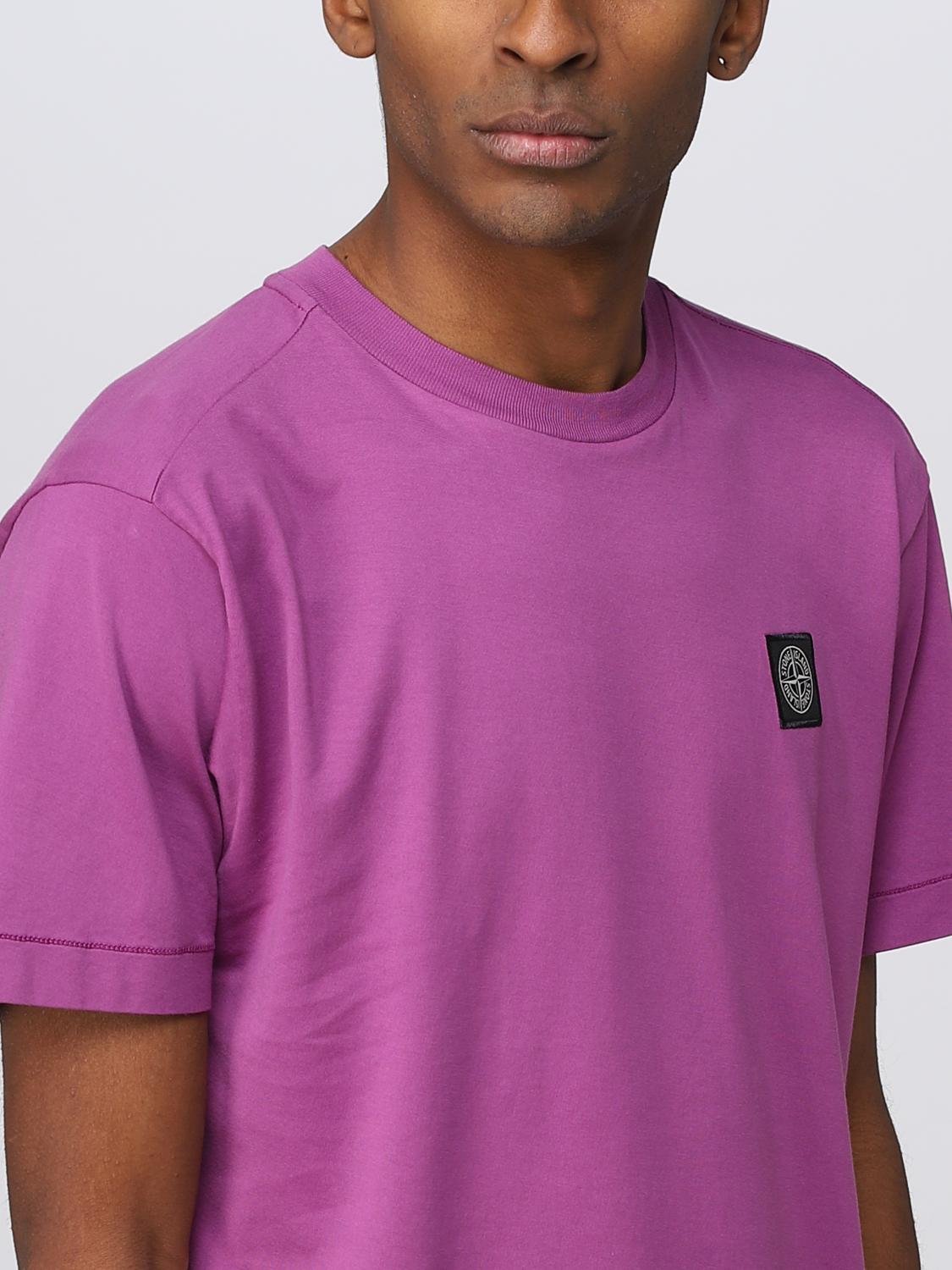 STONE ISLAND CAMISETA: Camiseta hombre Stone Island, Violeta - Img 5