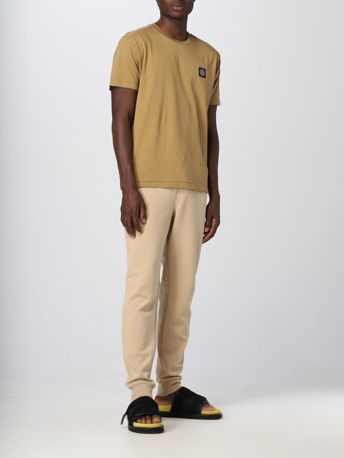 STONE ISLAND CAMISETA: Camiseta hombre Stone Island, Beige - Img 2