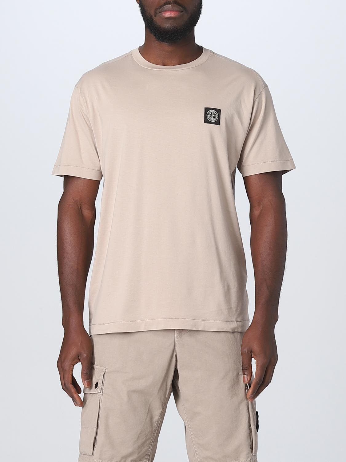 STONE ISLAND CAMISETA: Camiseta hombre Stone Island, Tórtola - Img 1