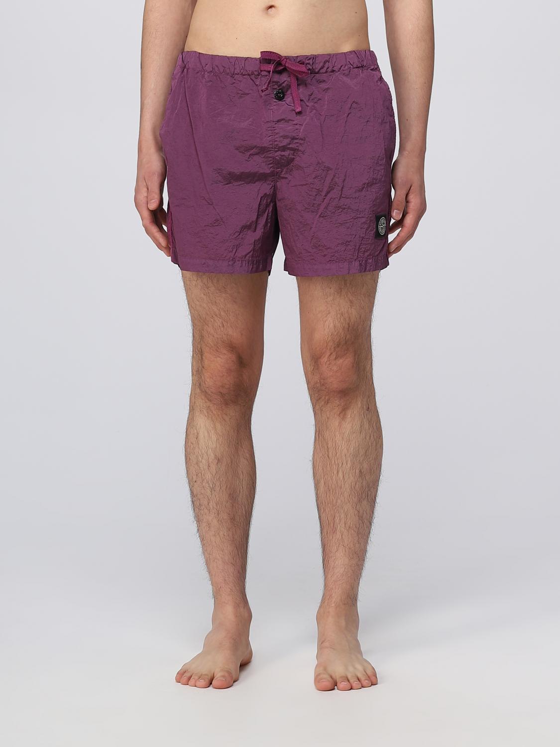 STONE ISLAND BADEMODE: Bademode herren Stone Island, Violett - Img 1