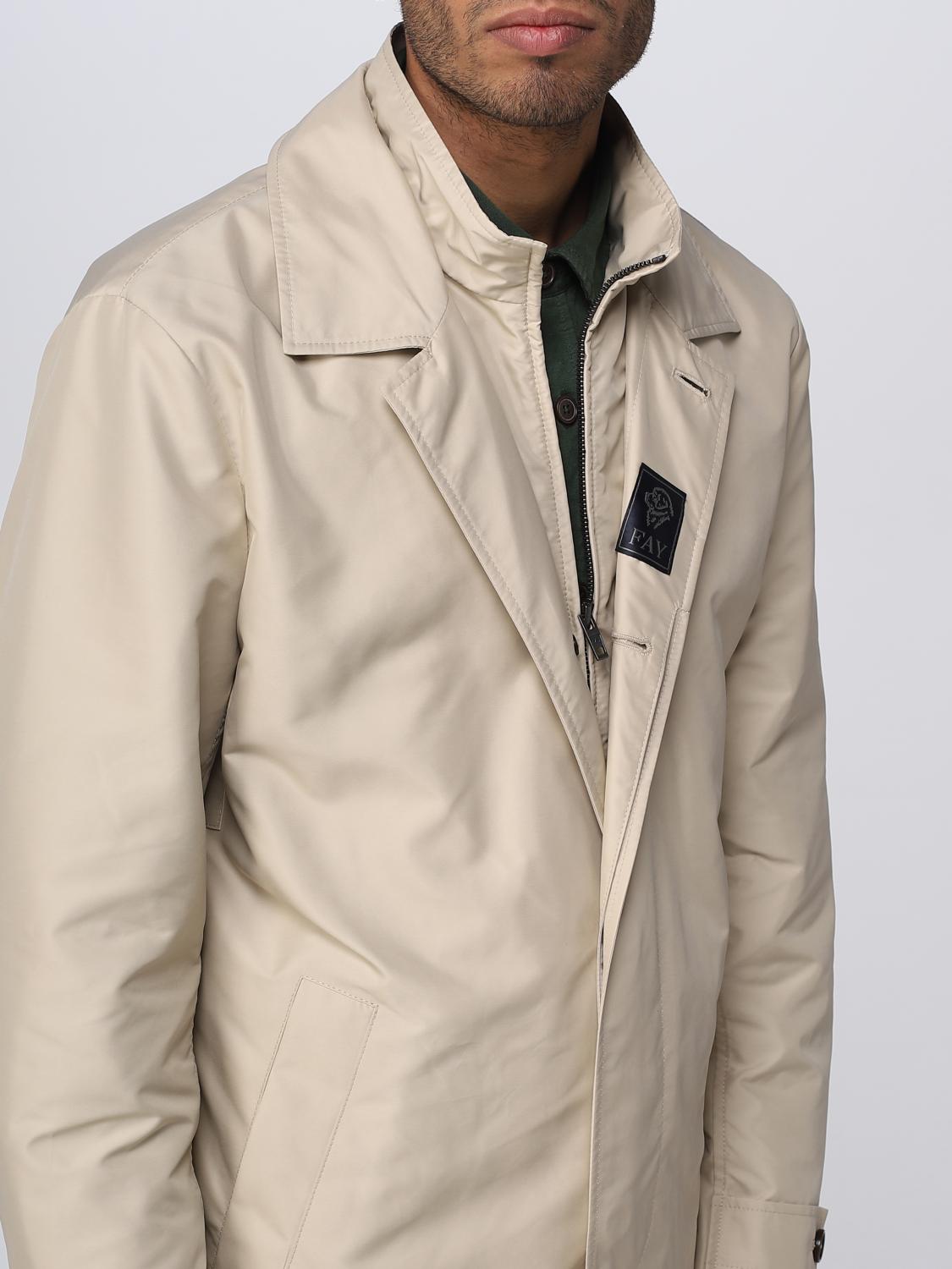FAY КУРТКА: Куртка Мужское Fay, Бежевый - Img 4