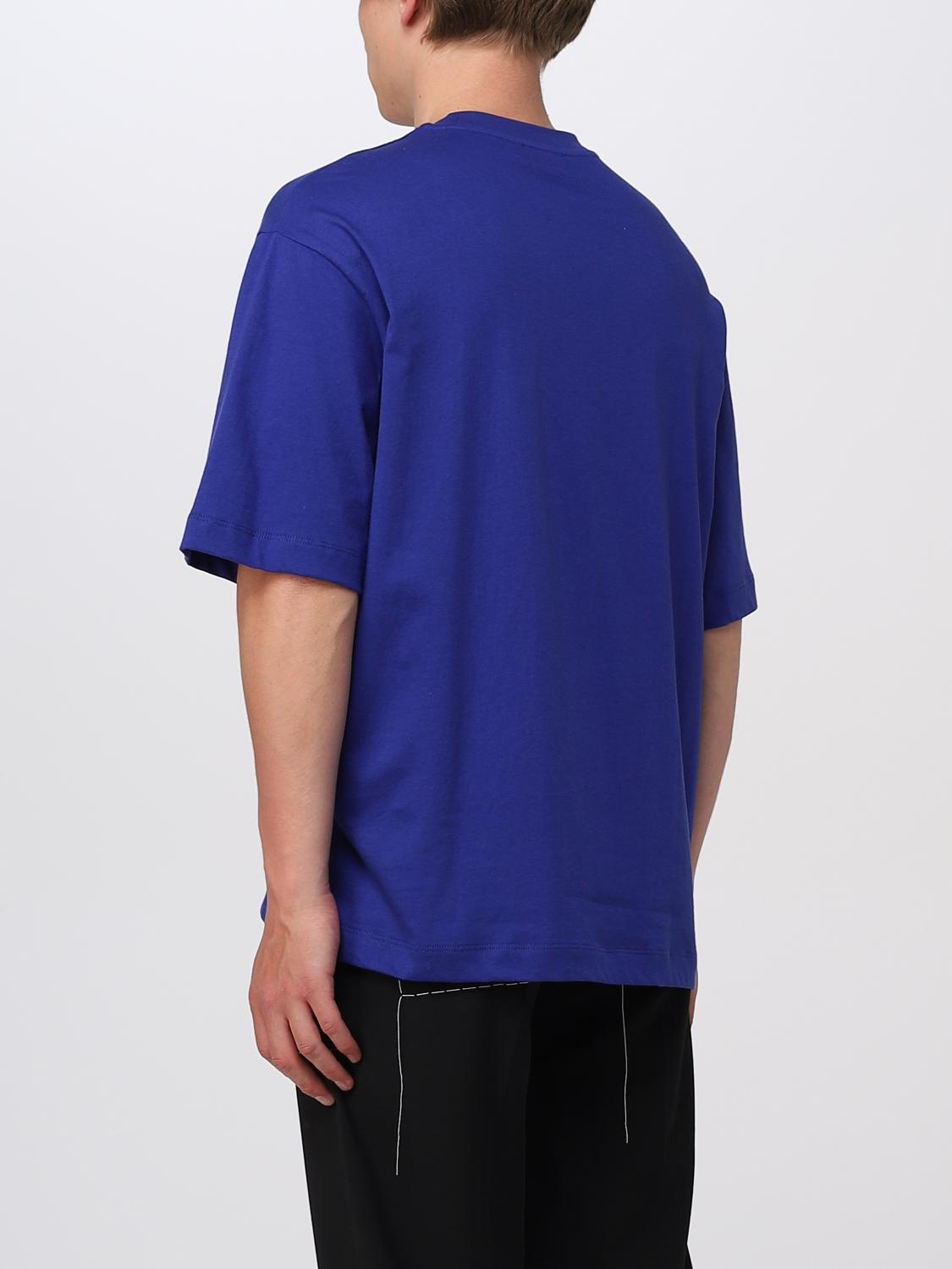 Tシャツ・カットソー Off-White Men T-shirt Blue OMAA120S23JER020 6901 Off-Whiteアウトレット：Tシャツ メンズ - ブルー | GIGLIO.COM