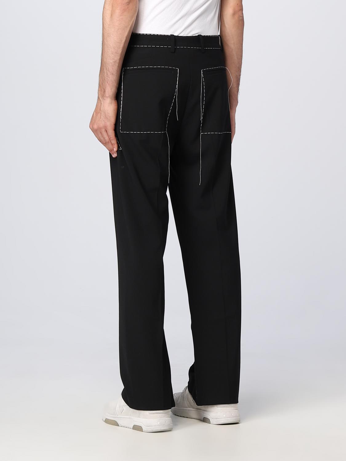 Off-White Outlet: wool blend pants - Black | Off-White pants ...