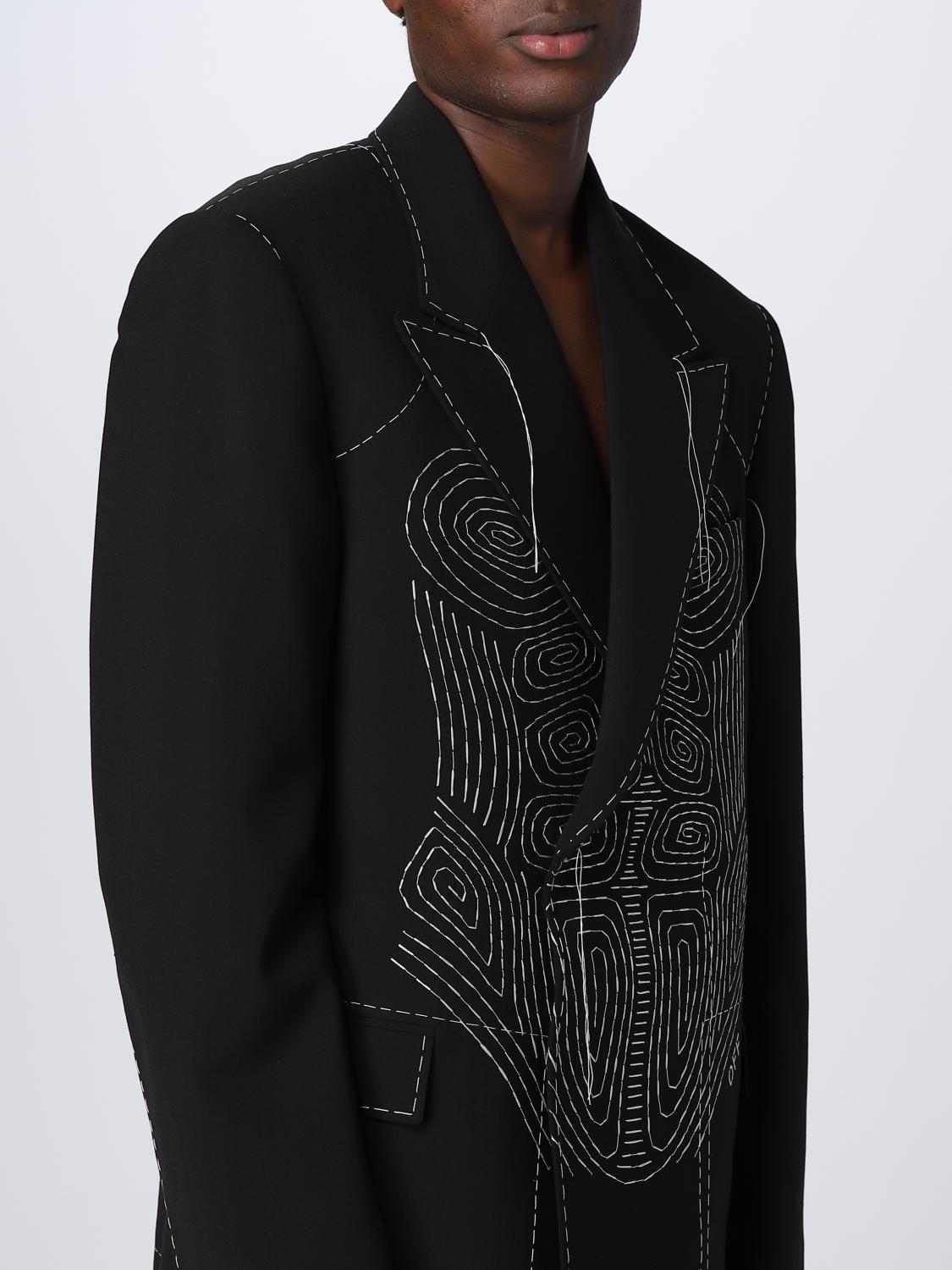 OFF-WHITE BLAZER: Off-White blazer in stretch fabric blend, Black - Img 5