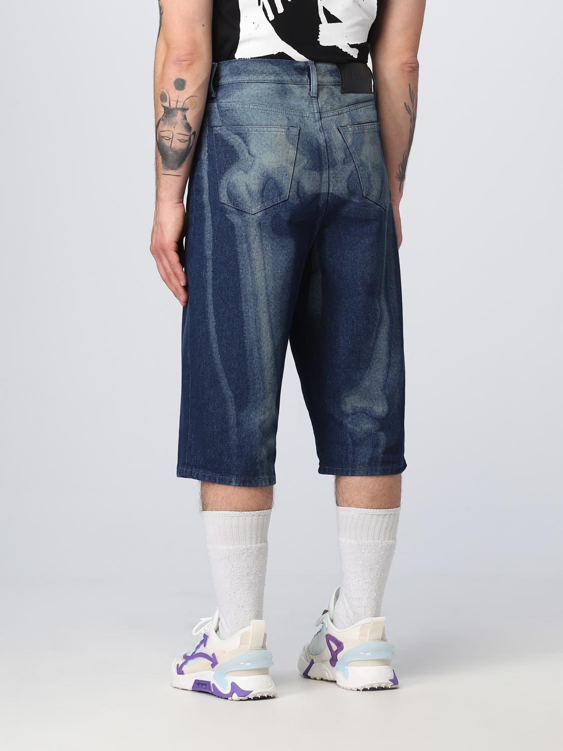 OFF-WHITE SHORTS: Off-white Body Scan jeans in denim, Denim - Img 2