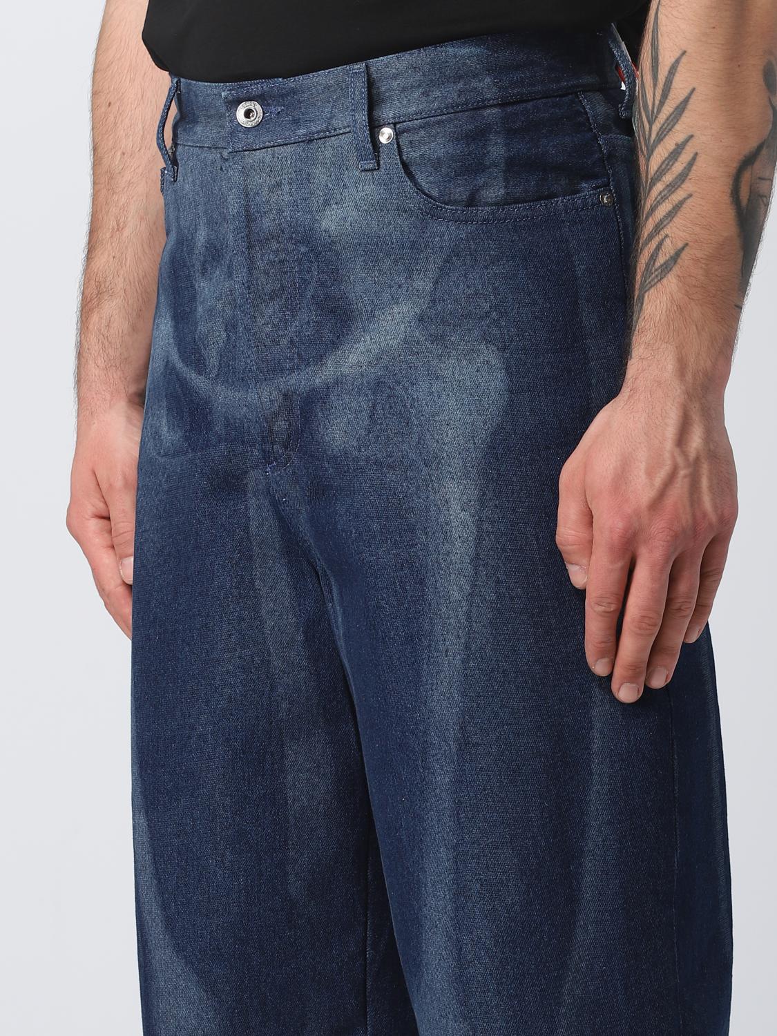 OFF-WHITE SHORTS: Off-white Body Scan jeans in denim, Denim - Img 3