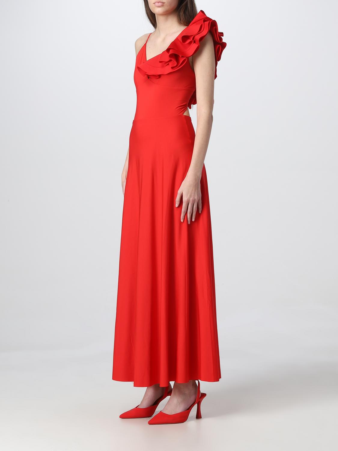 maygel coronel red dress Maygel Coronel - Anassa Long Dress