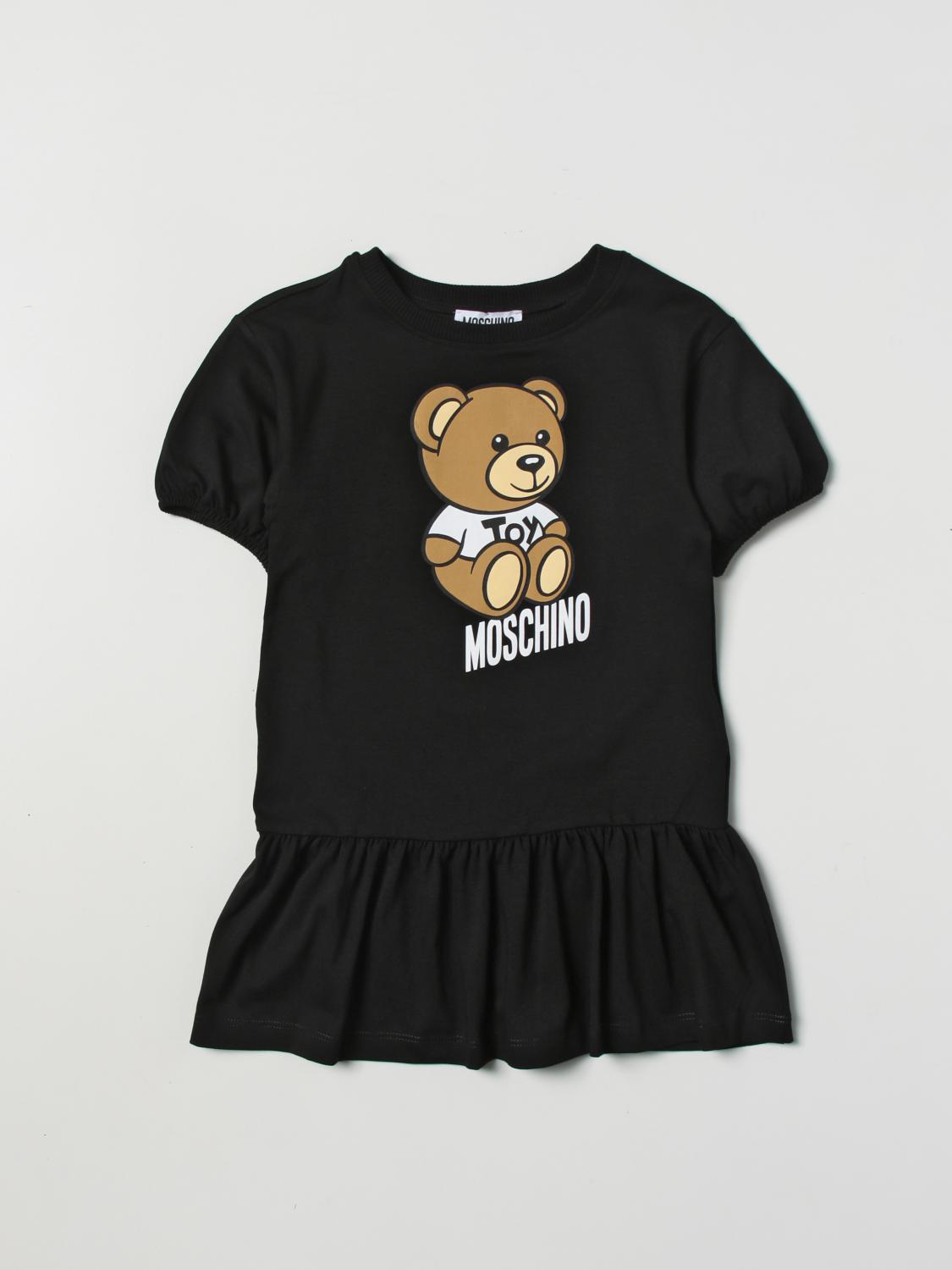 MOSCHINO KLEID: Kleid kinder Moschino Kid, Schwarz - Img 1