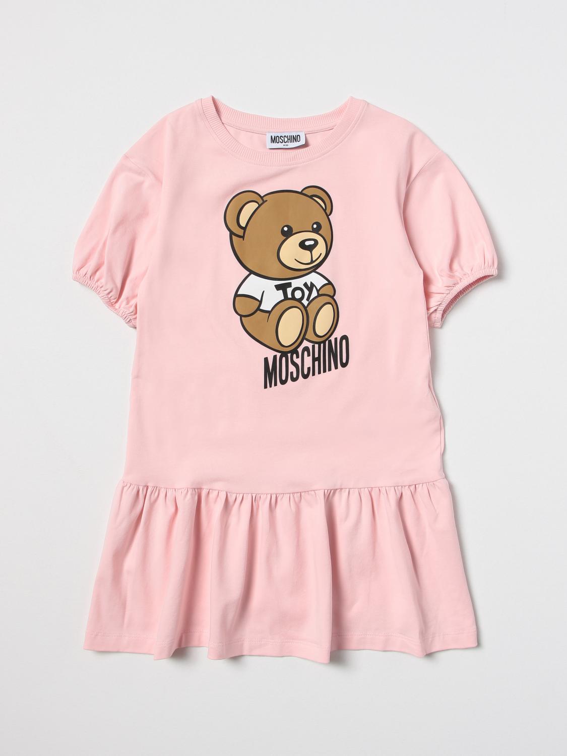 MOSCHINO KLEID: Kleid kinder Moschino Kid, Pink - Img 1