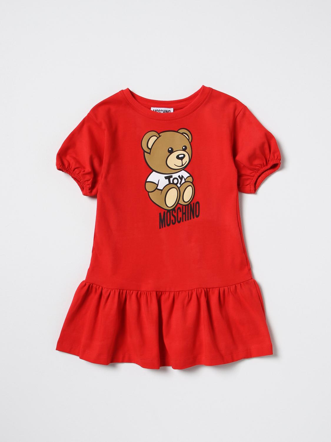 MOSCHINO KLEID: Kleid kinder Moschino Kid, Rot - Img 1