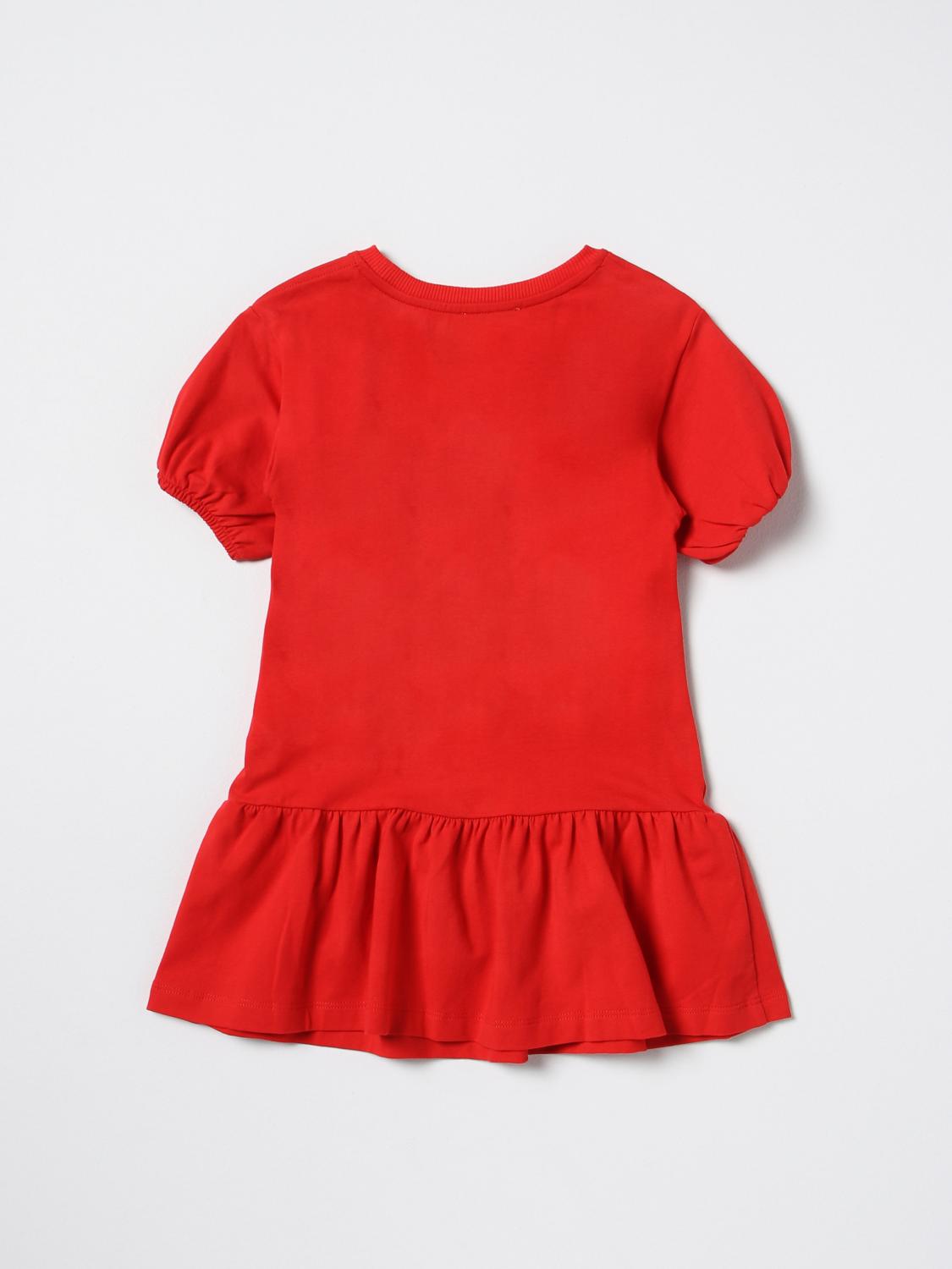 MOSCHINO KLEID: Kleid kinder Moschino Kid, Rot - Img 2