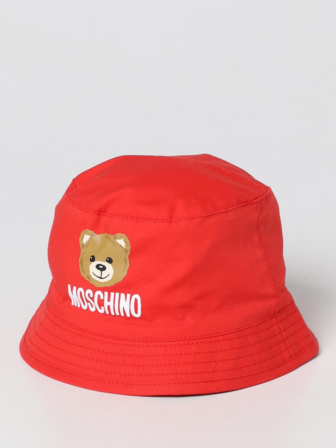MOSCHINO 모자: 모자 남아 Moschino Kid, 레드 - Img 1