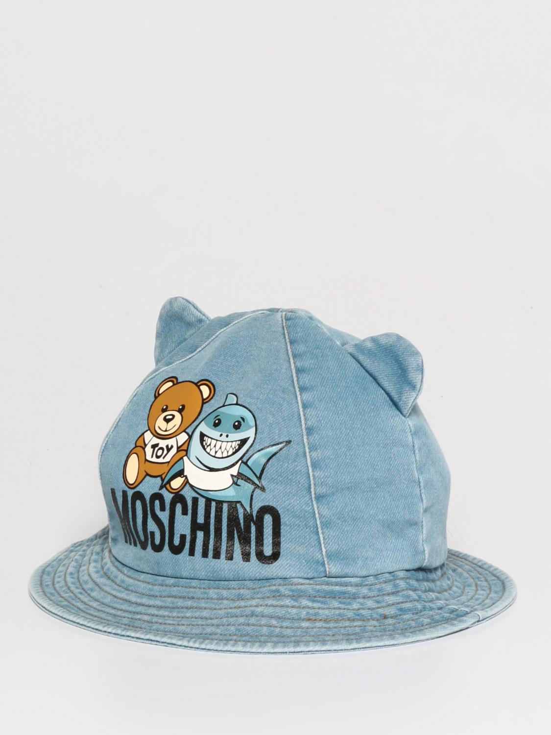 MOSCHINO GORRO: Gorro niños Moschino Baby, Azul Oscuro - Img 1