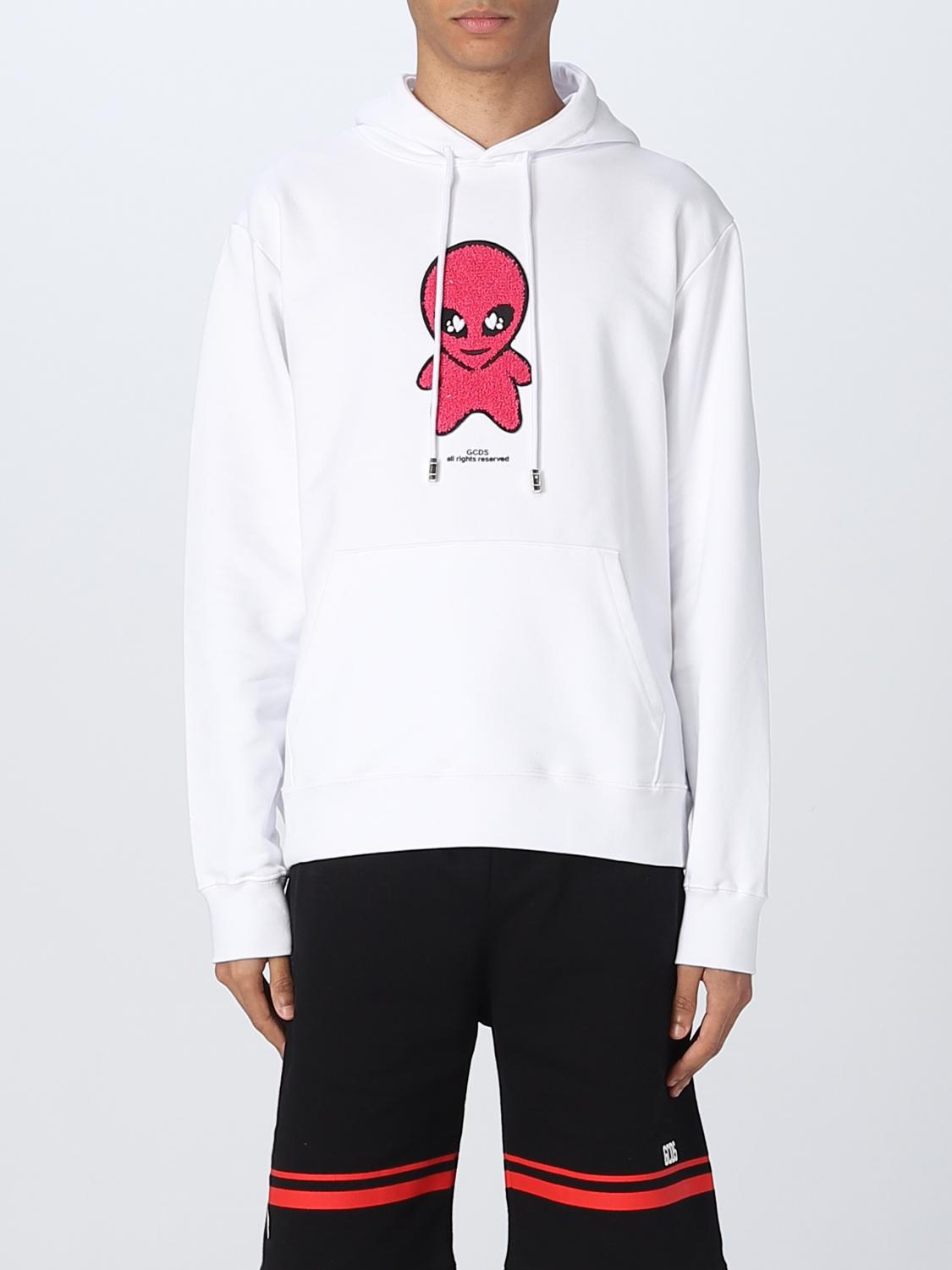 GCDS SUDADERA: Sudadera hombre GCDS, Blanco - Img 1