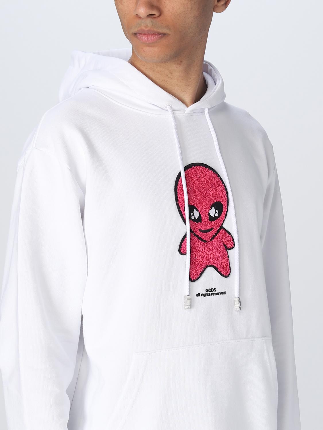 GCDS SUDADERA: Sudadera hombre GCDS, Blanco - Img 5