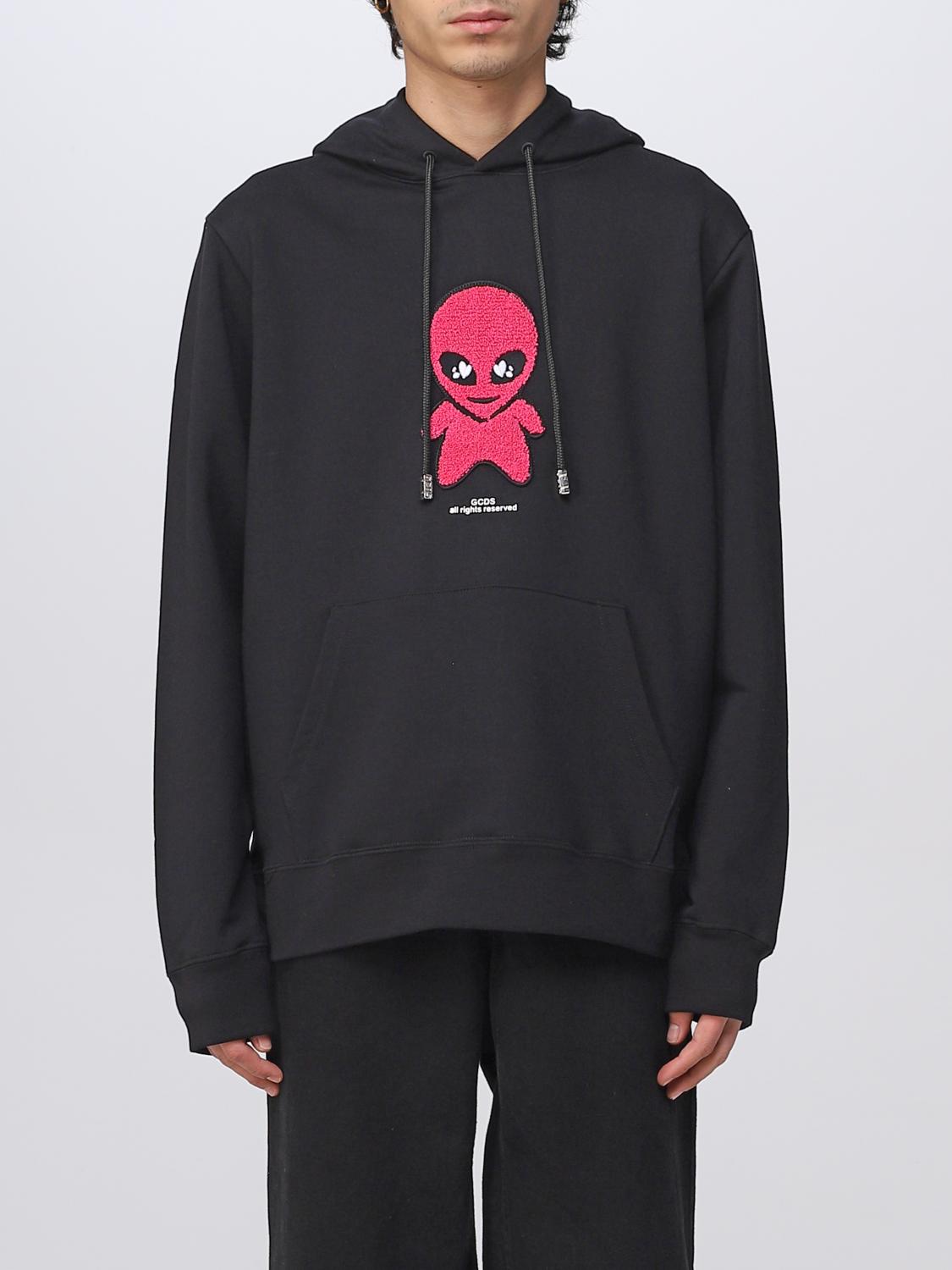 GCDS SUDADERA: Sudadera hombre GCDS, Negro - Img 1