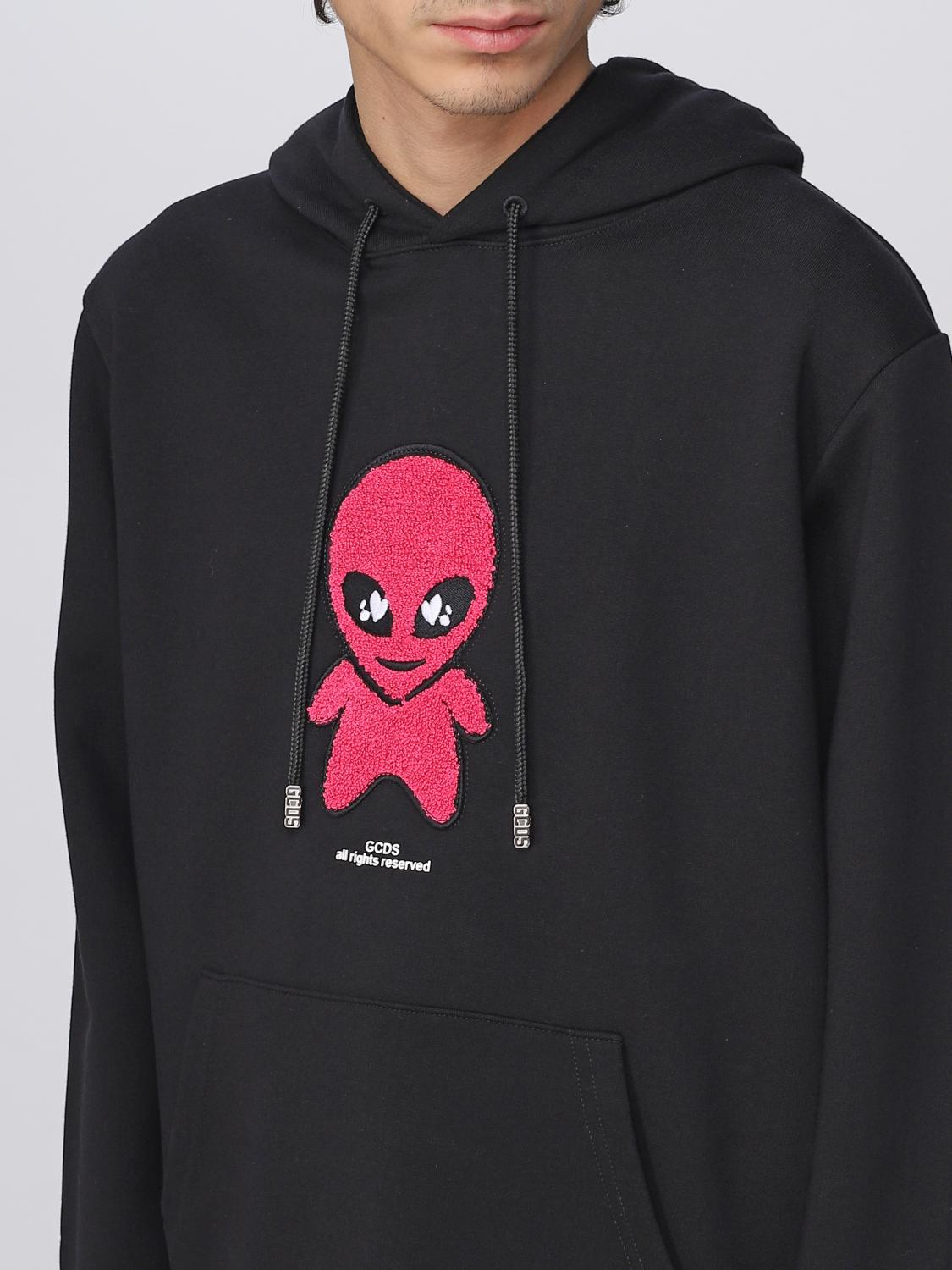 GCDS SUDADERA: Sudadera hombre GCDS, Negro - Img 4