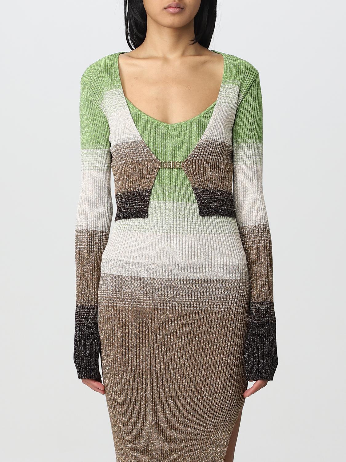 GCDS PULLOVER: Pullover damen GCDS, Grün - Img 1
