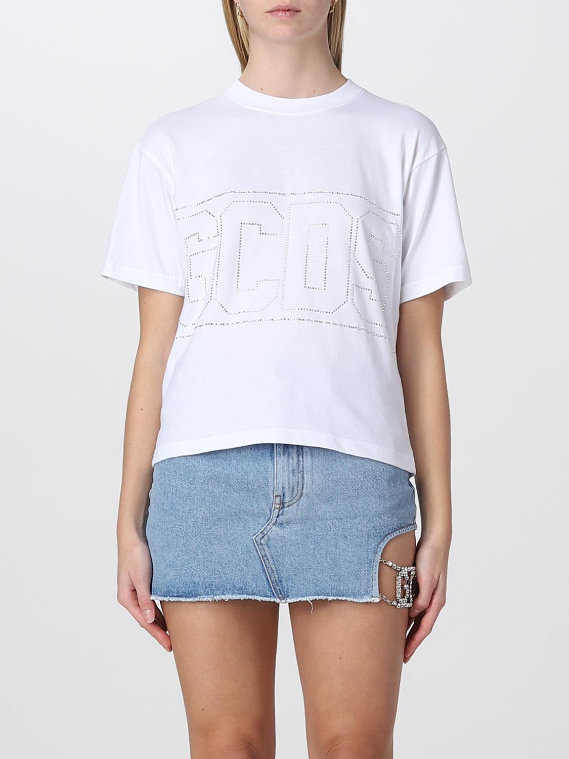 GCDS CAMISETA: Camiseta mujer GCDS, Blanco - Img 1