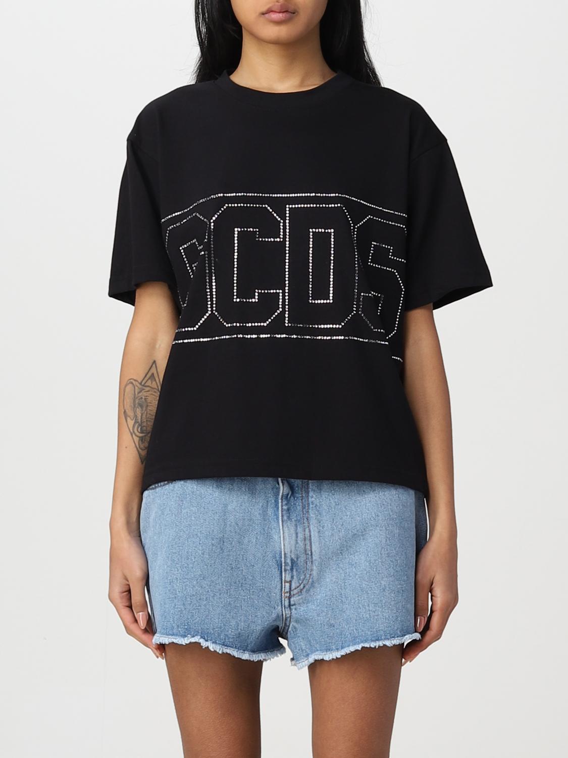 GCDS CAMISETA: Camiseta mujer GCDS, Negro - Img 1