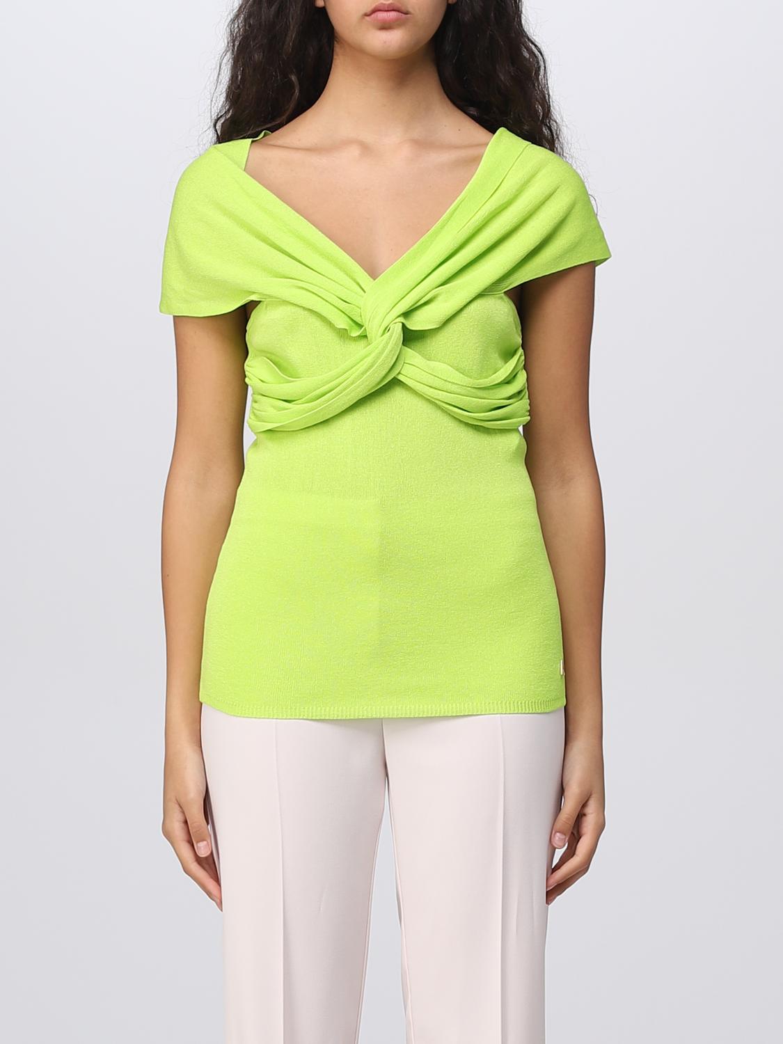 ACTITUDE TWINSET TOP: Top Actitude Twinset in misto viscosa, Lime - Img 1
