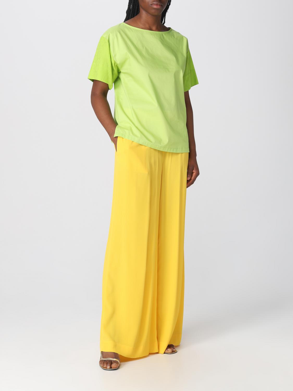 SEMICOUTURE T-SHIRTS: T-shirt Semicouture in cotone, Verde - Img 2