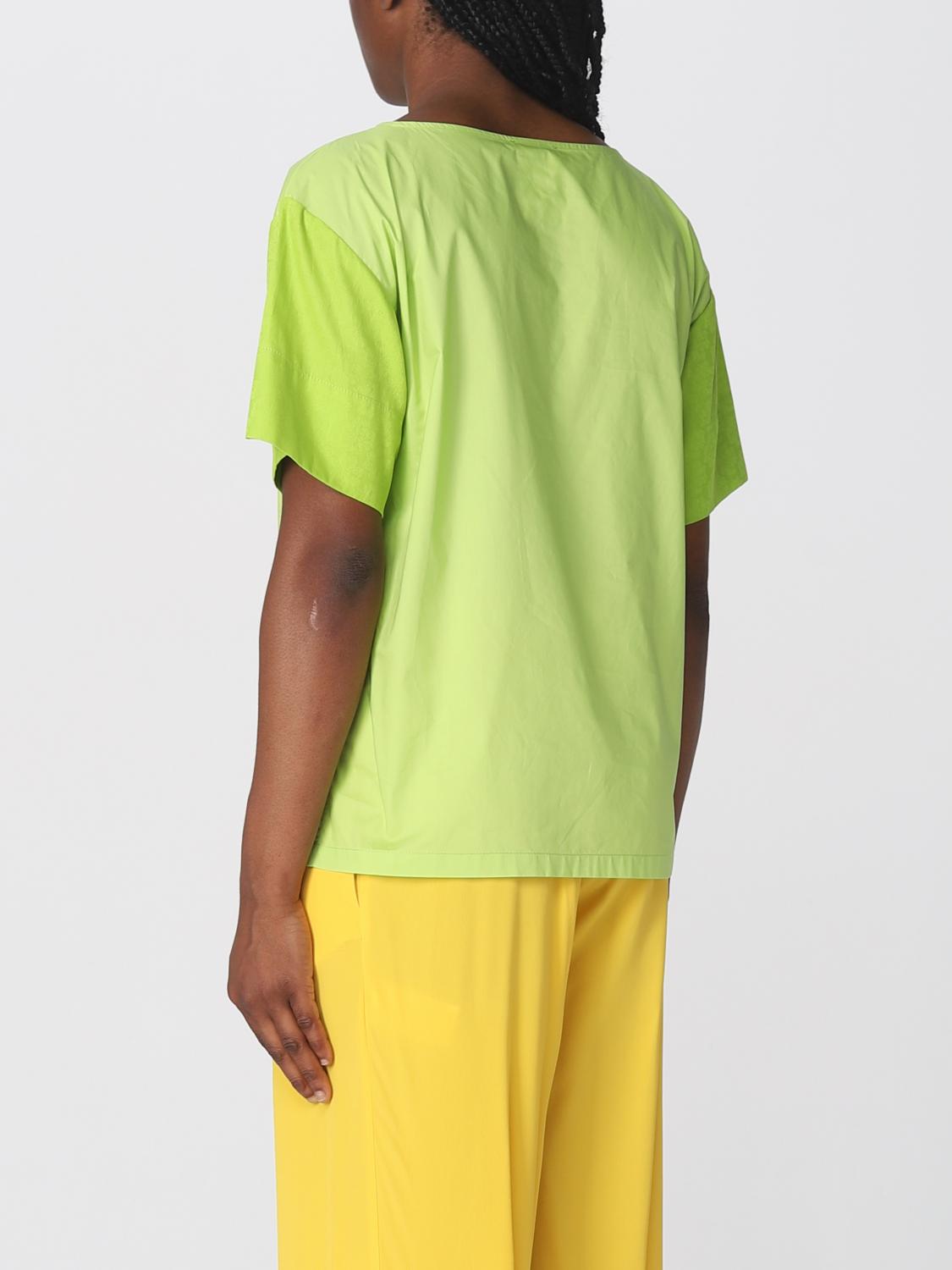 SEMICOUTURE T-SHIRTS: T-shirt Semicouture in cotone, Verde - Img 3